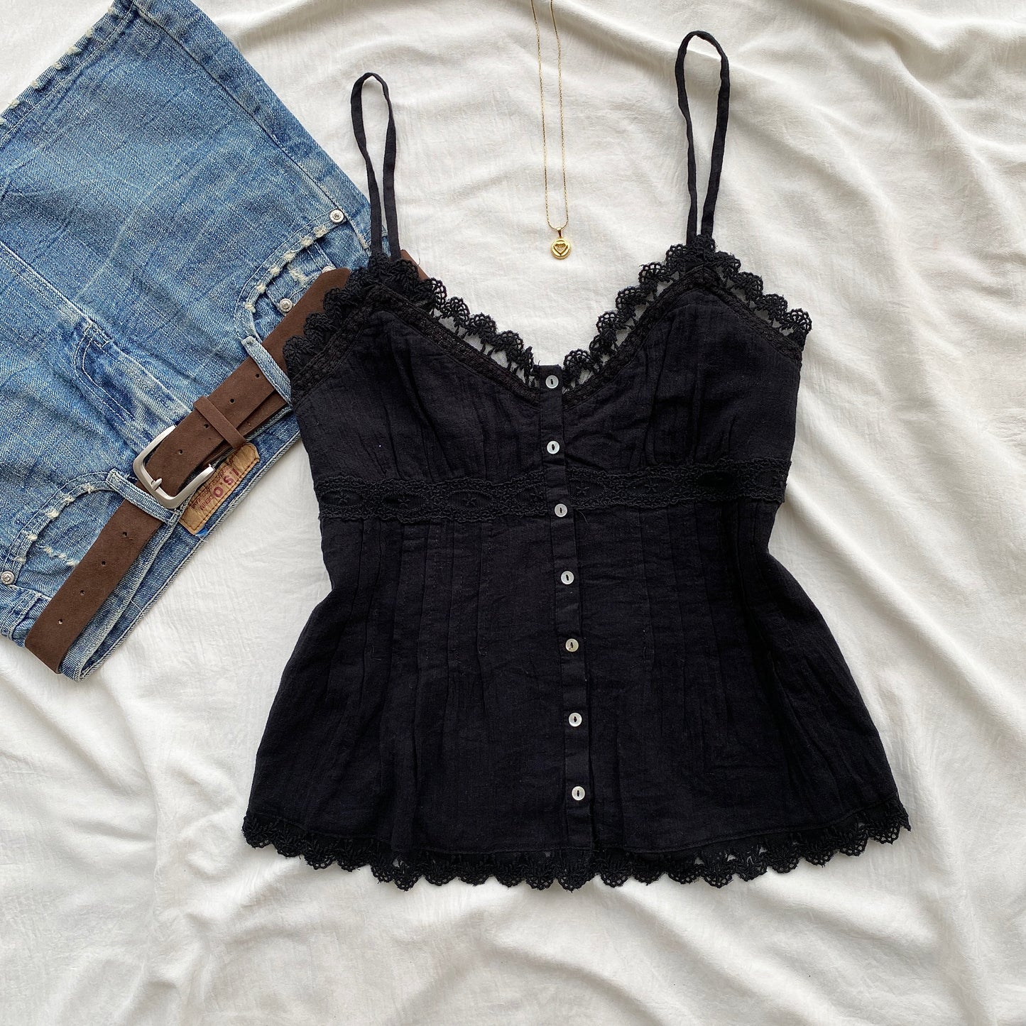 BLACK LACE TOP FROM ZARA (Sizes available)