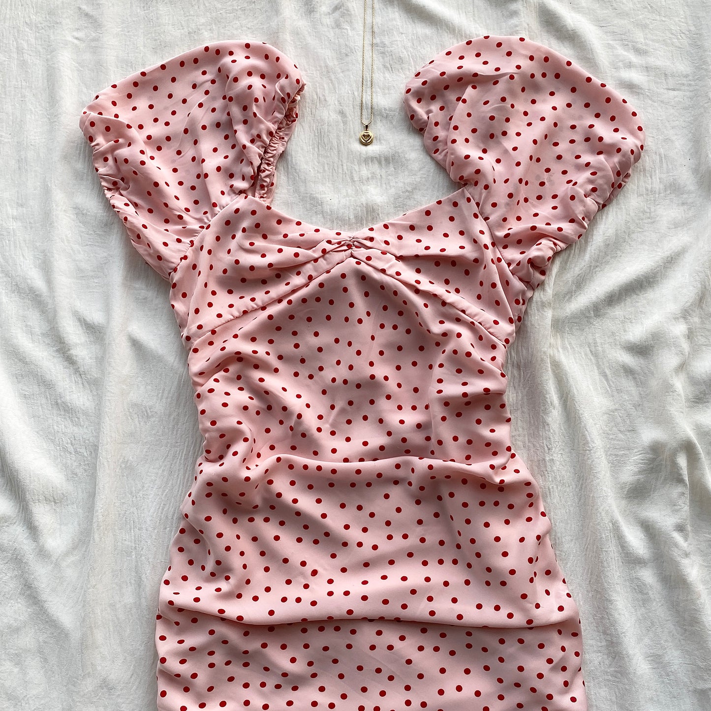 POLKA DOT DRESS FROM ZARA (Bust : 32-34, Upper Waist : 28-32)