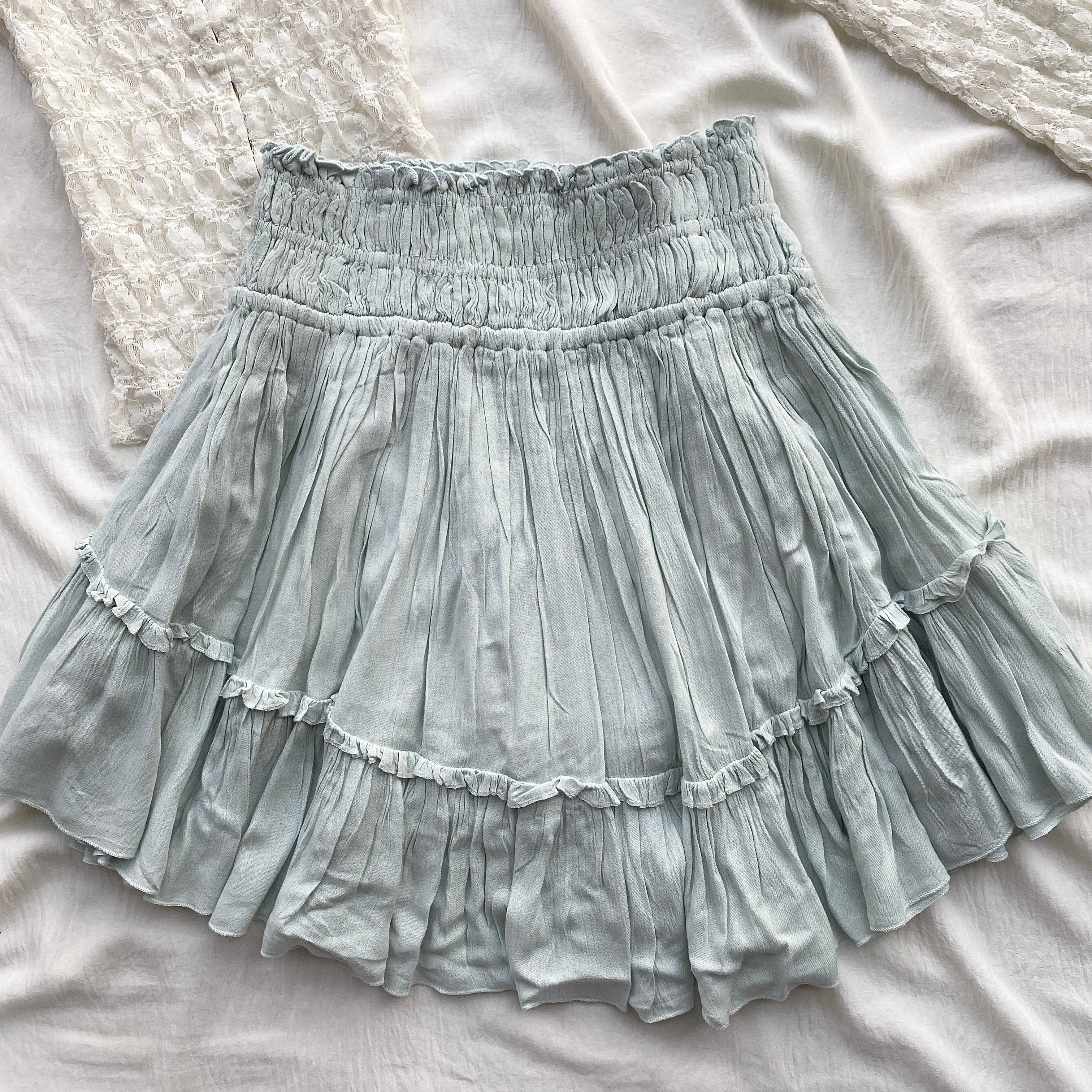 PASTEL BLUE SKIRT FROM FREE PEOPLE (Two sizes)