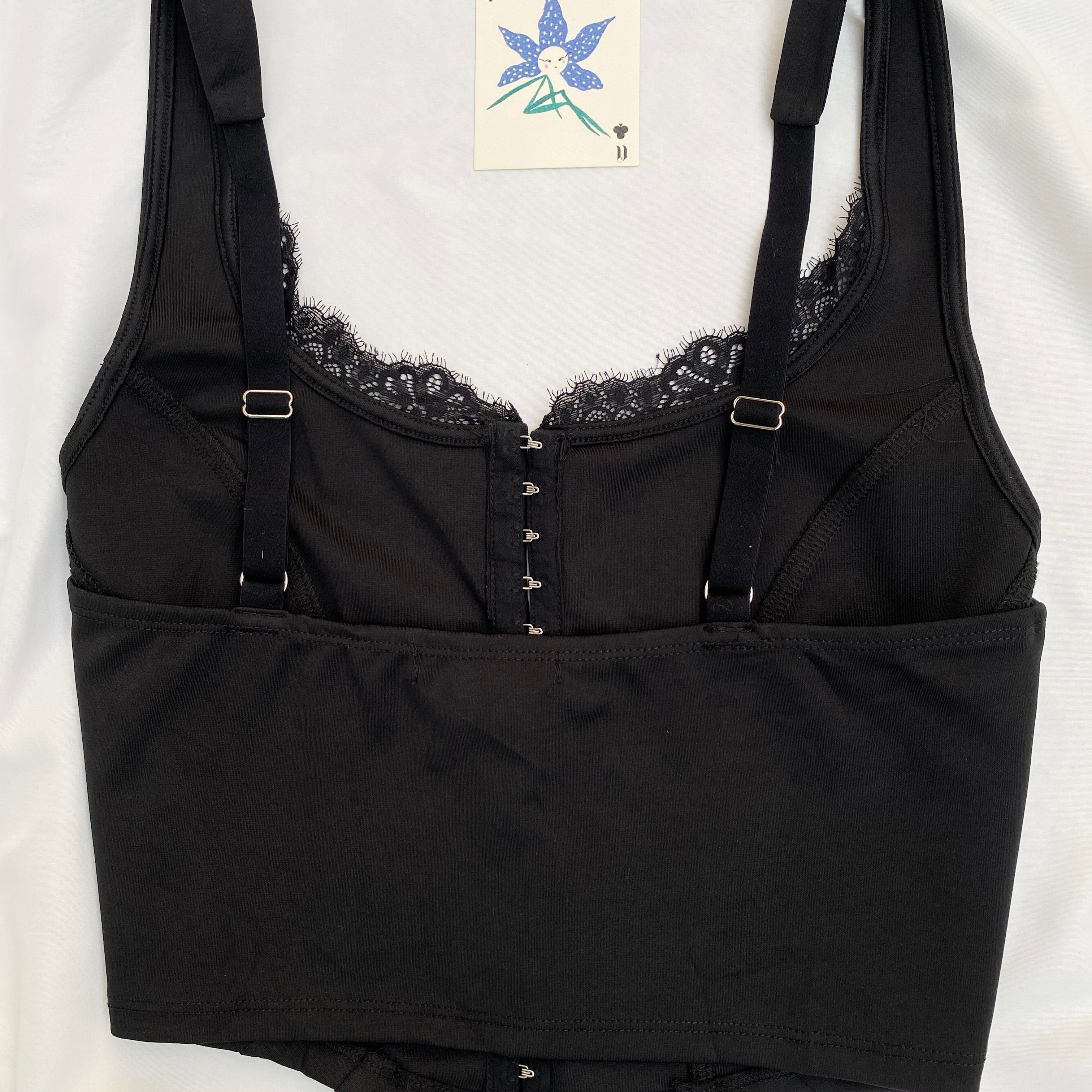 BLACK LACE CORSET (Bust : 36-38, Upper Waist : 32-36)