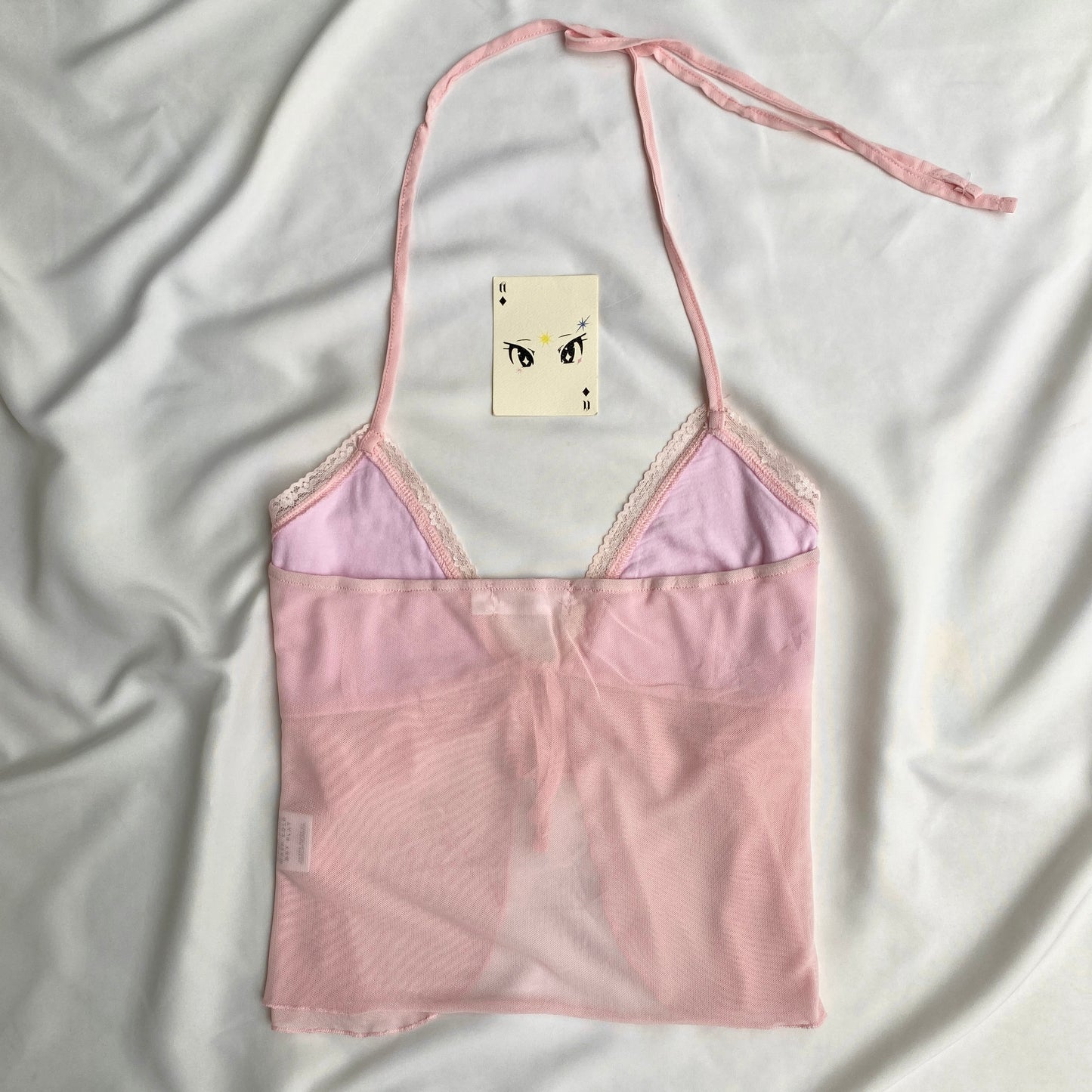 PINK HALTER TOP FROM GLASSONS (Bust : 34-38, Upper Waist : 28-36)