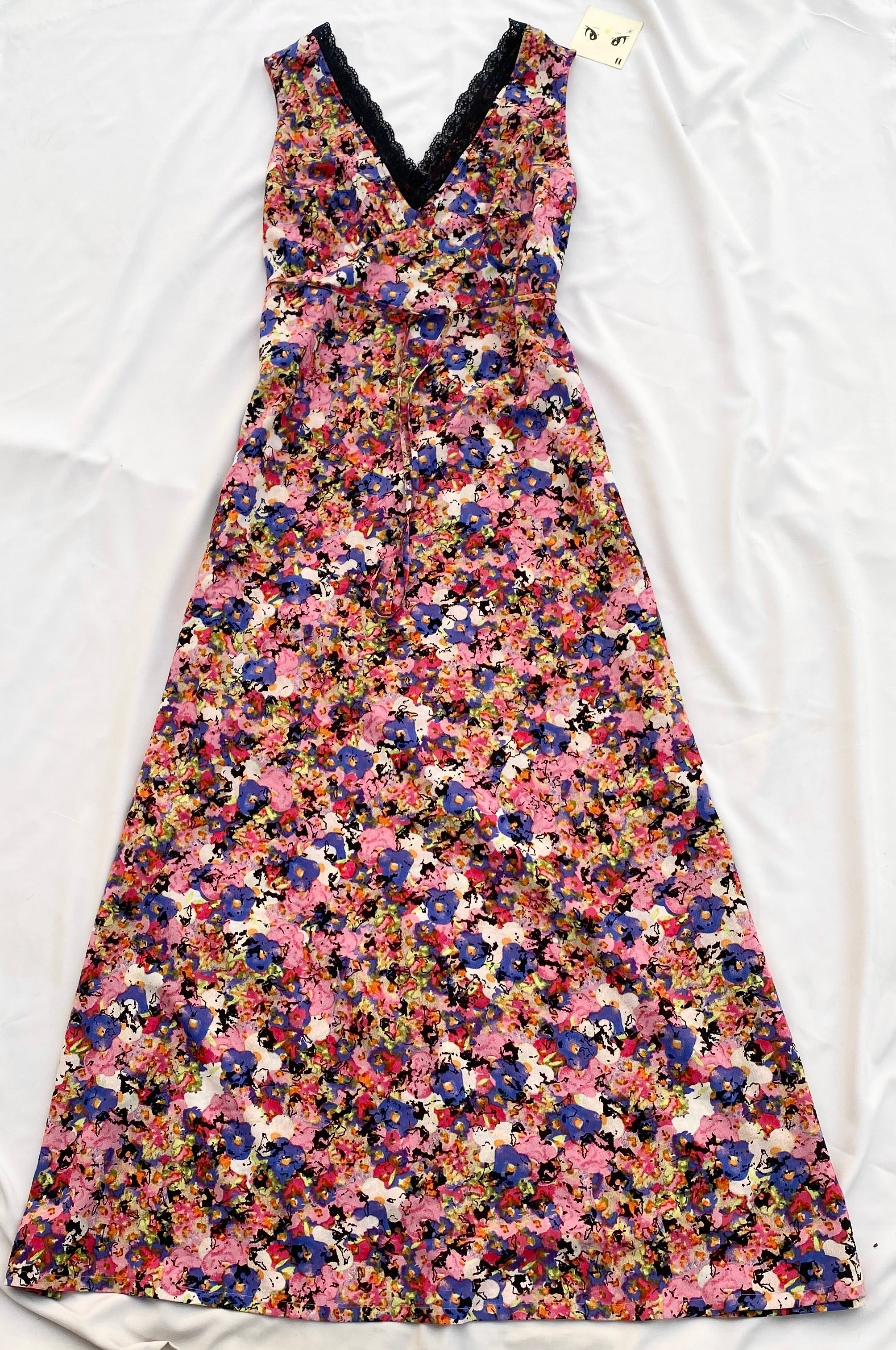 FLORAL MAXI DRESS (Bust : 36-40, Upper Waist : 30-40)