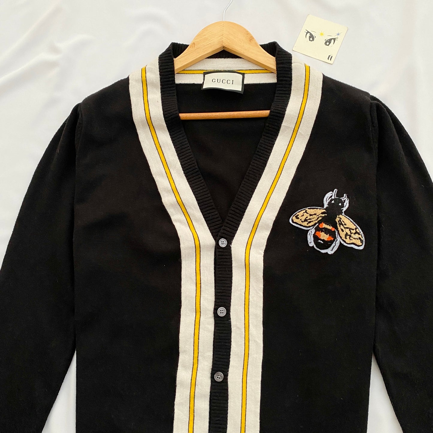 BEE EMBROIDERED CARDIGAN