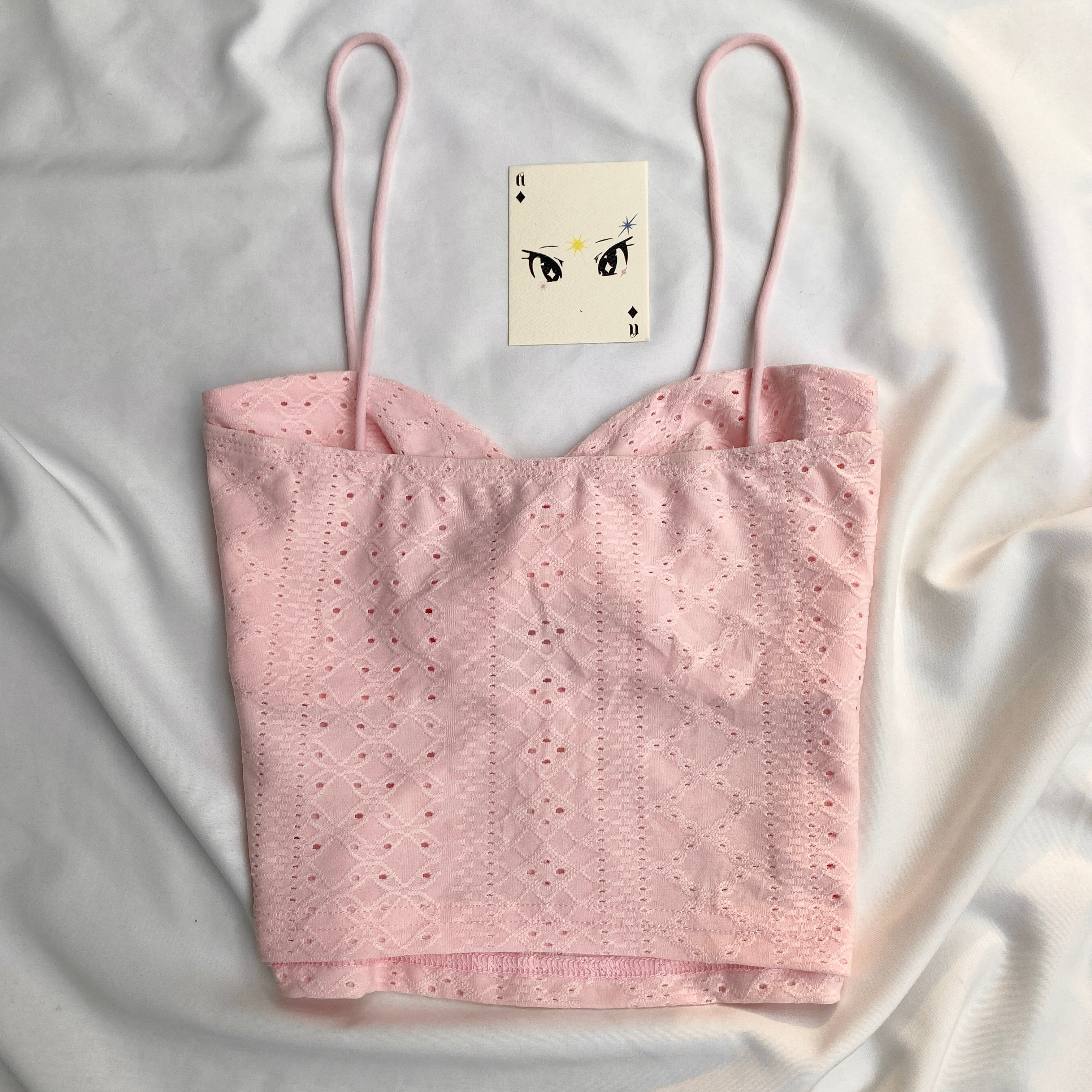 PINK TWISTED TOP (Bust : 30-34, Upper Waist : 24-28)