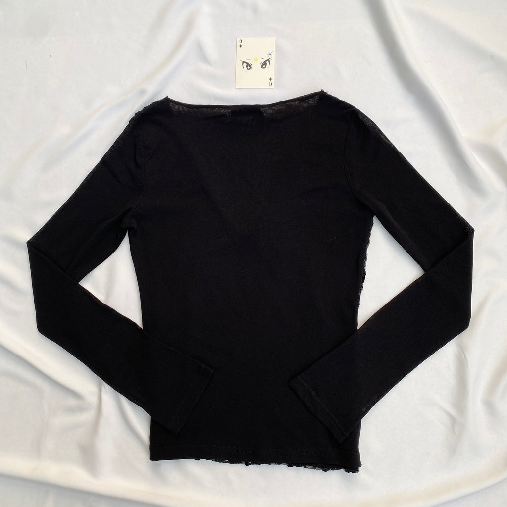 BLACK EMBELLISHED TOP (Bust : 30-34, Upper Waist : 26-32)