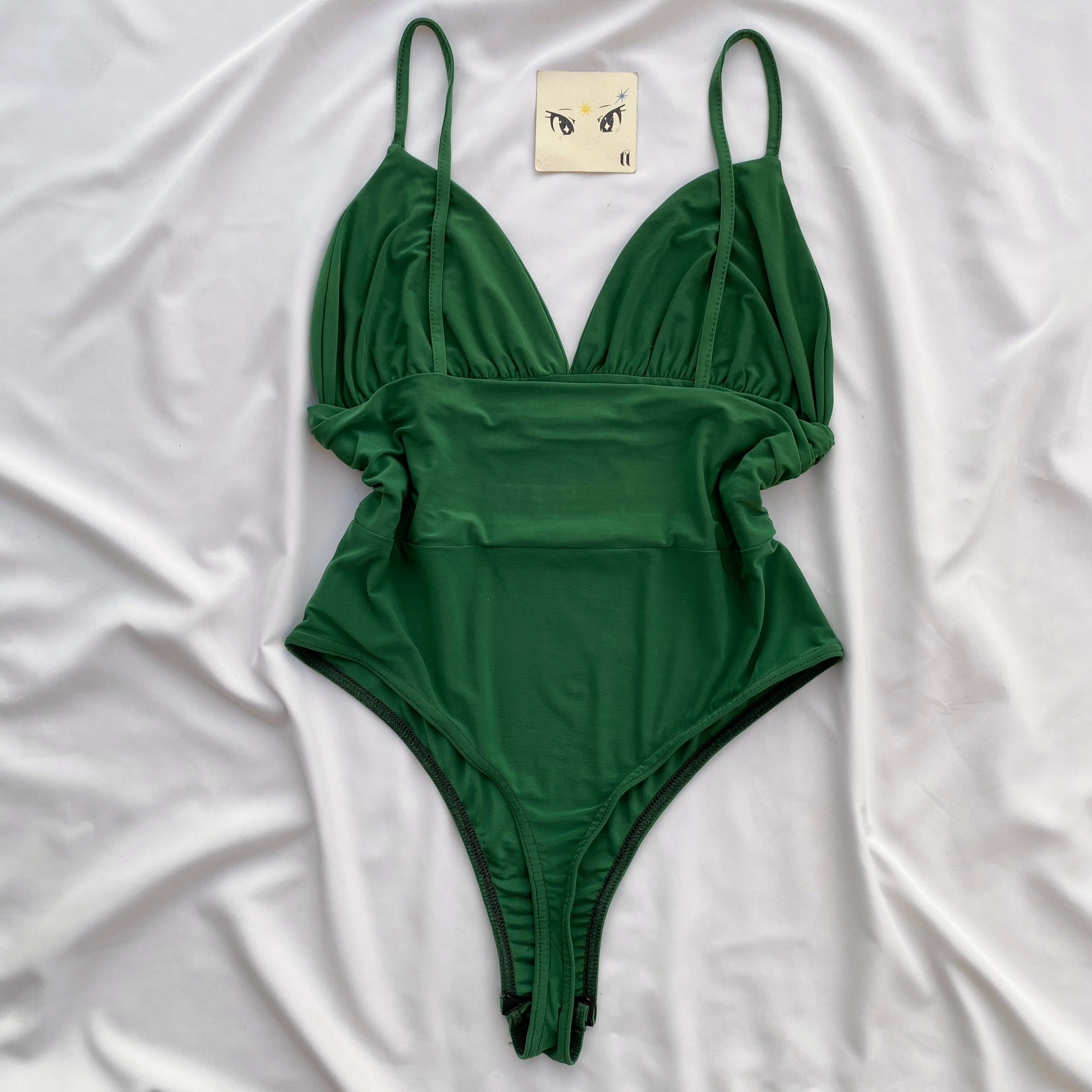 GREEN BODYSUIT FROM MISSGUIDED (Bust : 34-38, Upper Waist : 28-36)