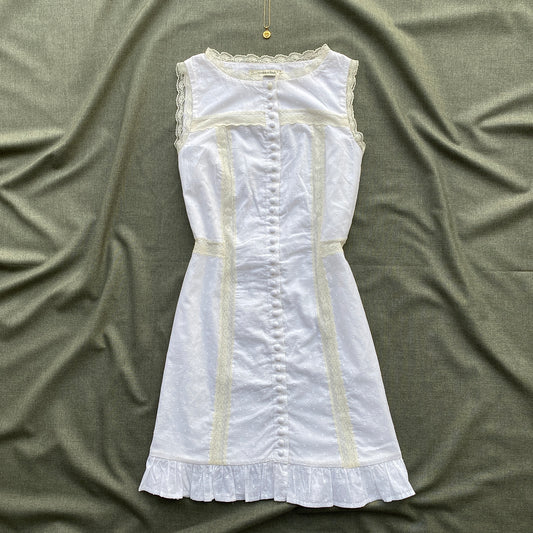 WHITE DRESS FROM ABERCROMBIE (Bust : 32-34, Upper Waist : 26-30)