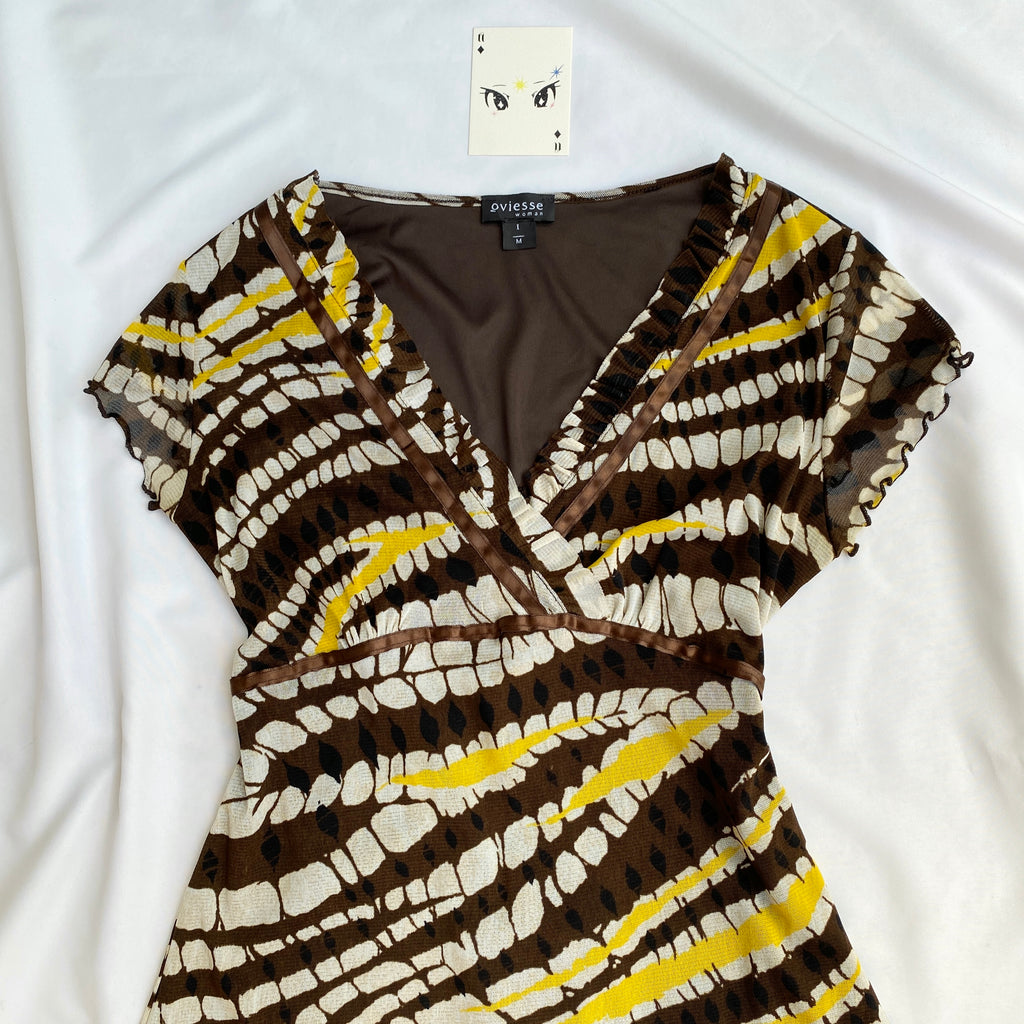 Y2K TOP (Bust : 34-36, Upper Waist : 26-34)