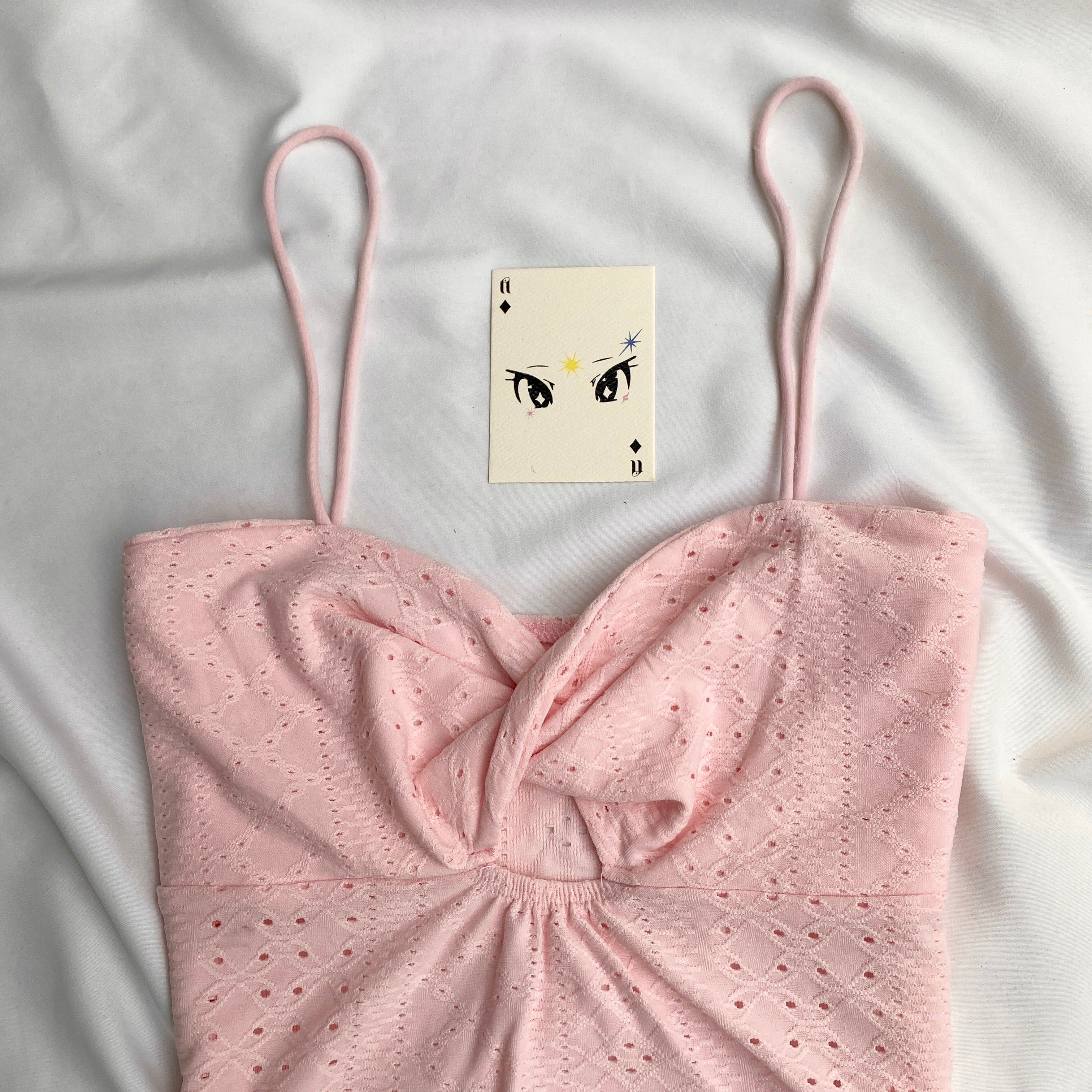 PINK TWISTED TOP (Bust : 30-34, Upper Waist : 24-28)