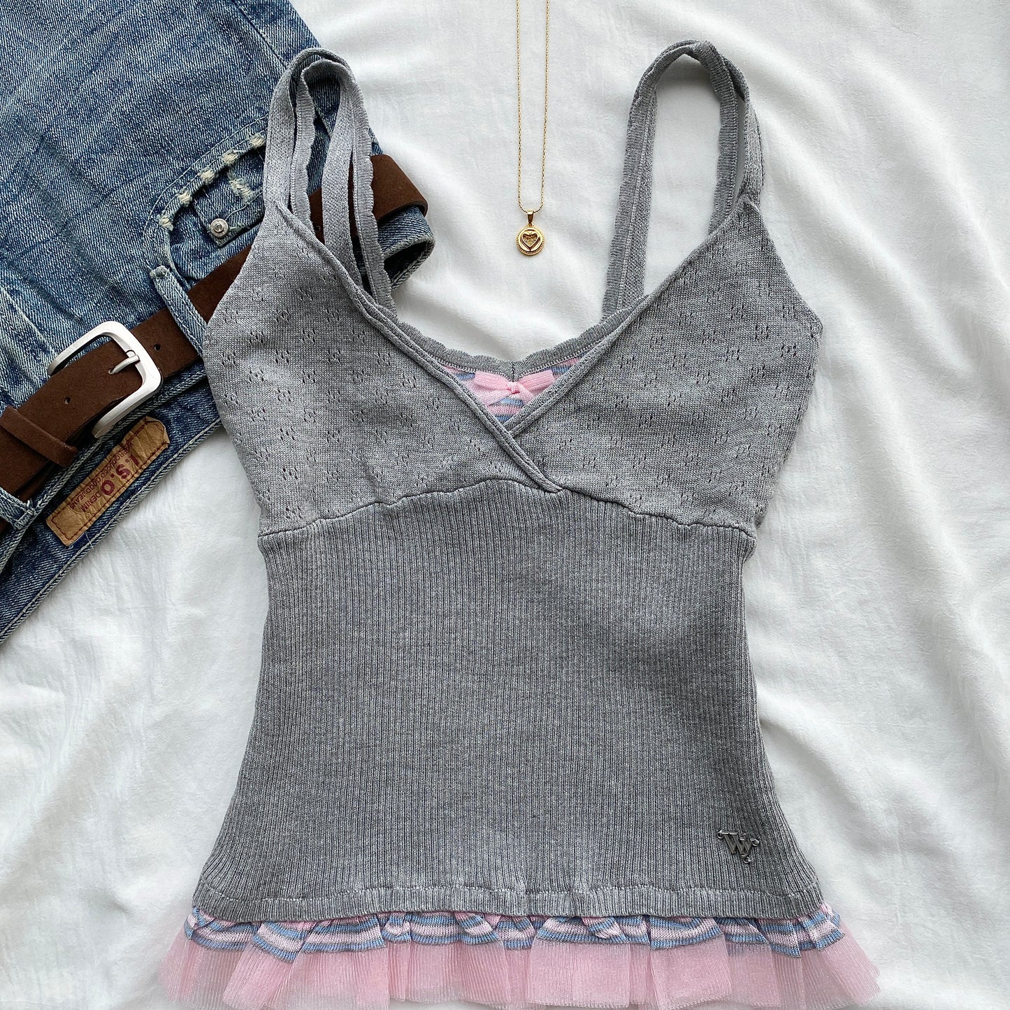 IVY TOP IN GREY (Bust : 30-34, Upper Waist : 23-29)