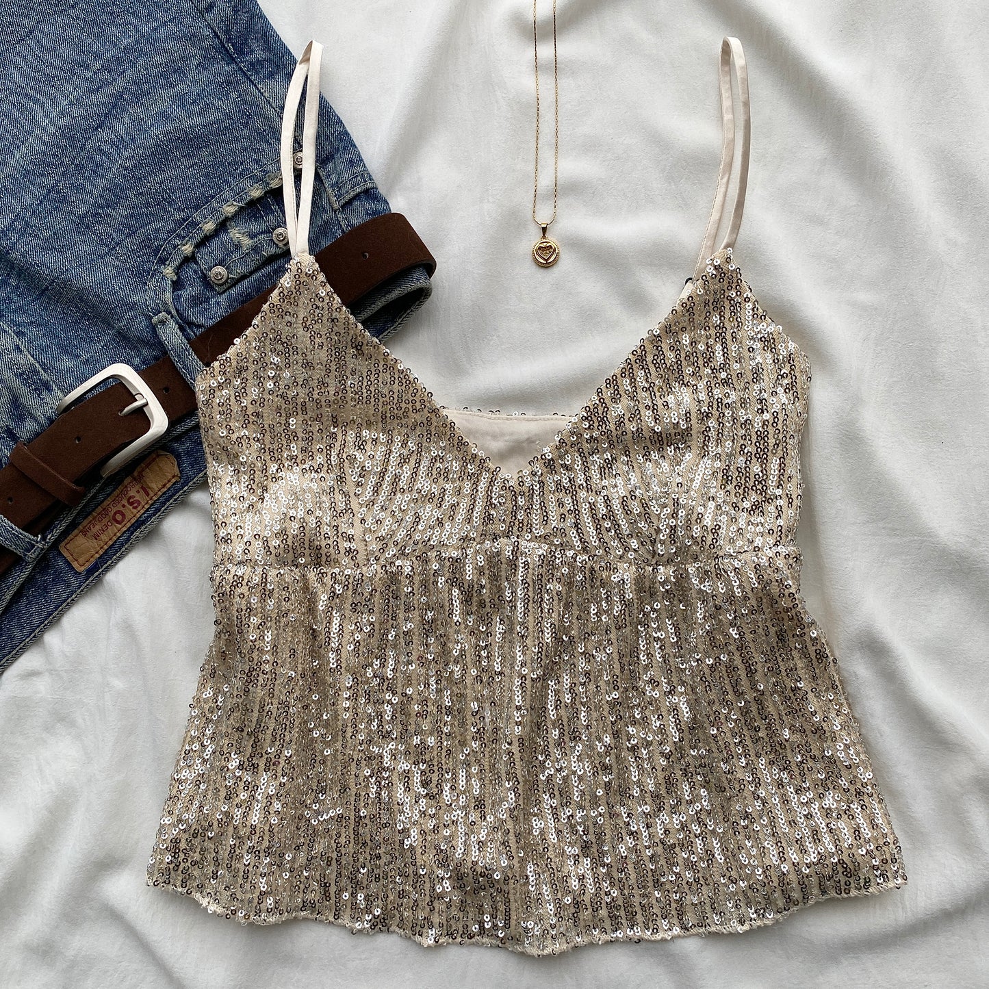 SEQUINNED TOP (Two sizes)