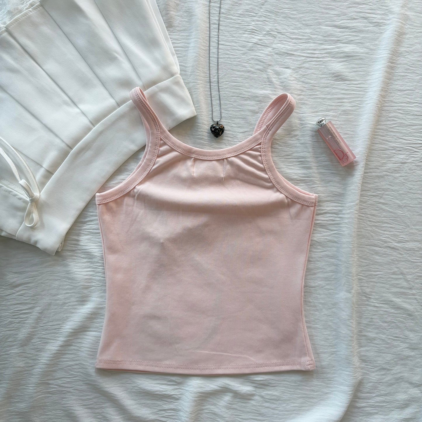 CAT TANK TOP IN PINK (Bust : 30-34, Upper Waist : 24-28)