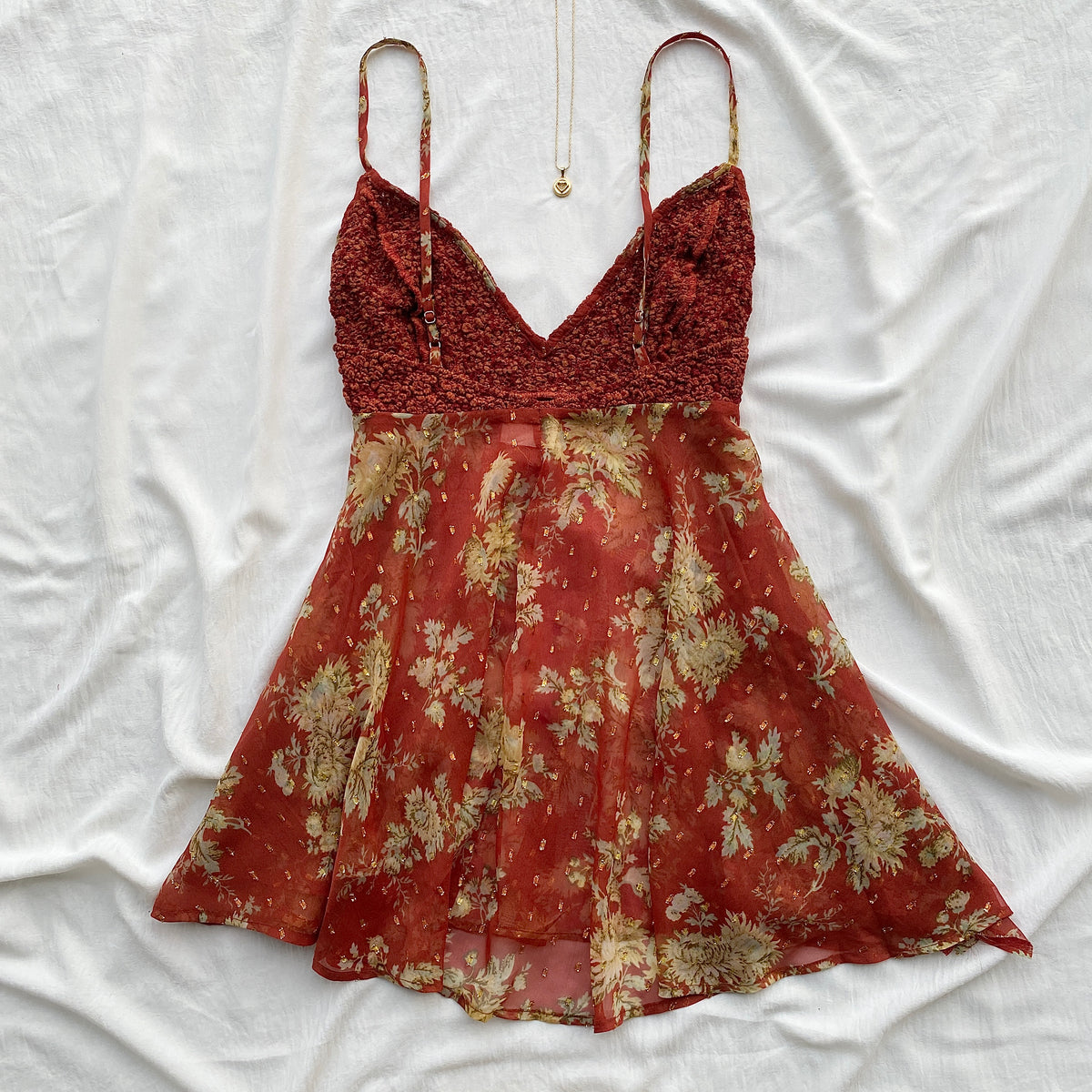 ORANGE MINI DRESS (Bust : 36-40)