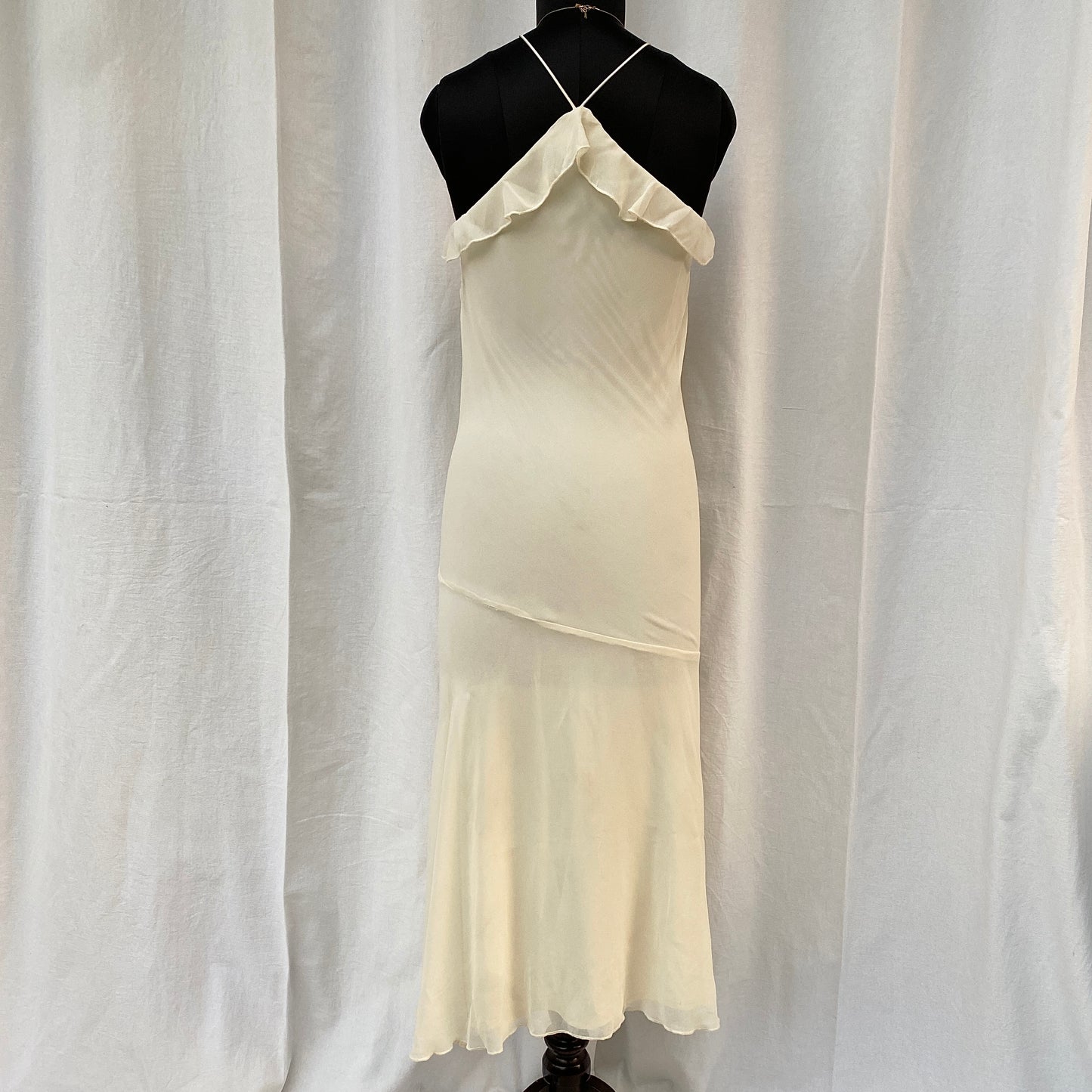 CREAM RUFFLE DRESS FROM URBAN OUTFITTERS (Two sizes)