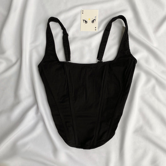 BLACK CORSET (Bust : 30-34, Upper Waist : 26-29)