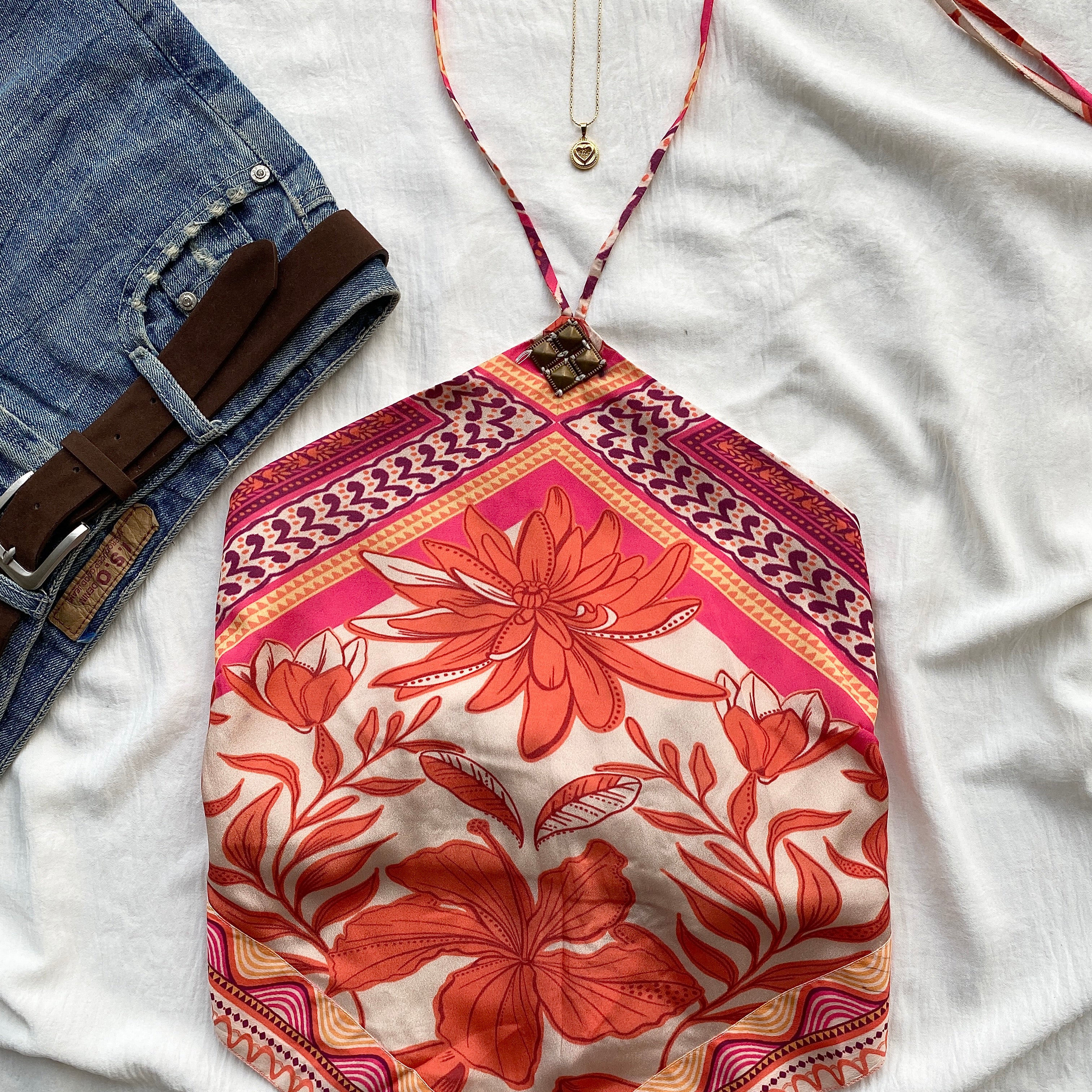 SCARF TOP (Bust : 32-34, Upper Waist : 26-32)