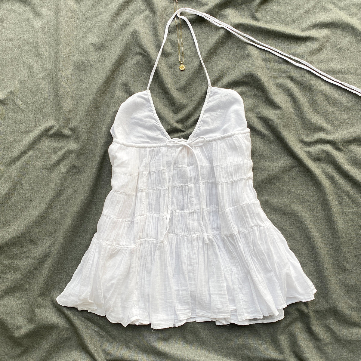 WHITE DRESS FROM FREE PEOPLE (Bust : 28-32, Upper Waist : 24-28)