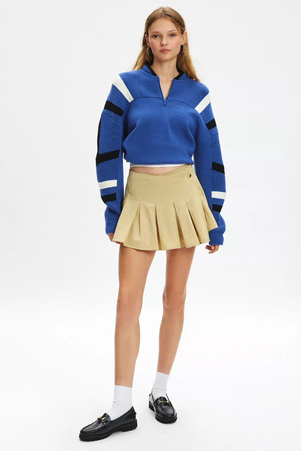 KHAKI PLEATED SKIRT FROM URBAN OUTFITTERS (Multiple sizes available)