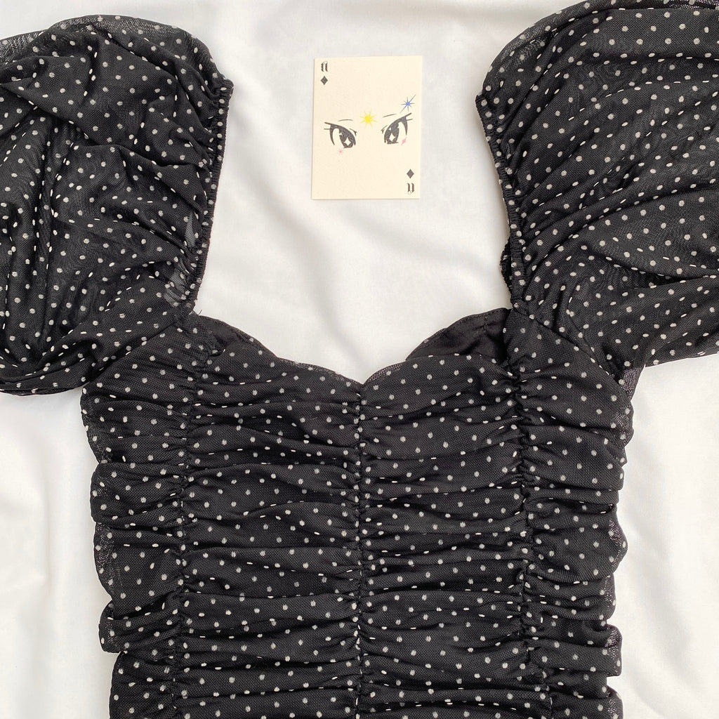 POLKA DOT TOP FROM PULL AND BEAR (Bust : 28-32, Upper Waist : 24-28)