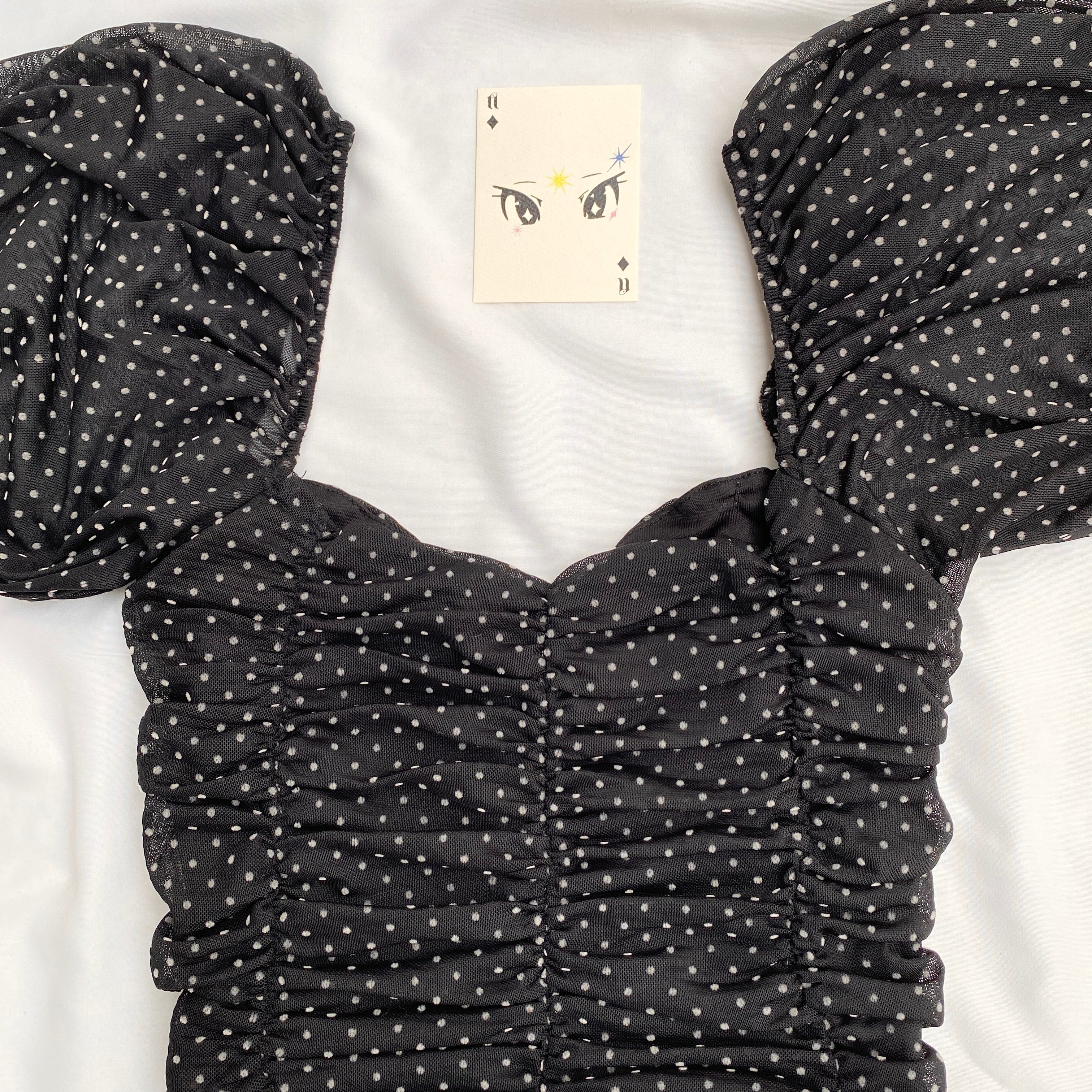 POLKA DOT TOP FROM PULL AND BEAR (Bust : 28-32, Upper Waist : 24-28)