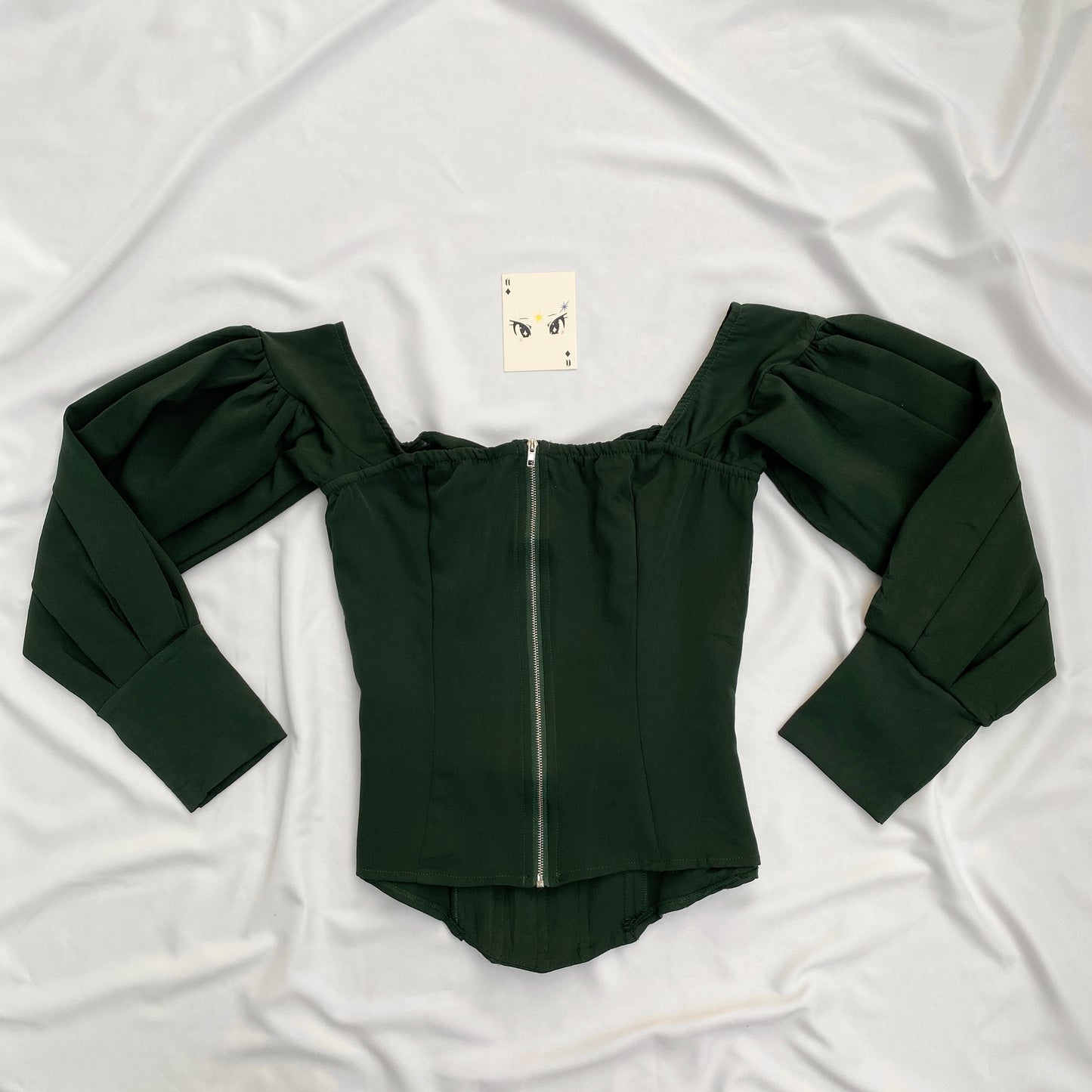 FOREST GREEN CORSET (Bust : 30-34, Upper Waist : 26-30)