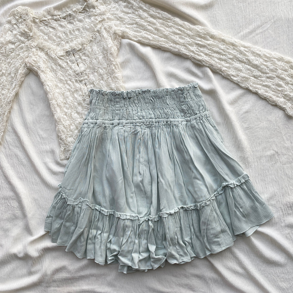 PASTEL BLUE SKIRT FROM FREE PEOPLE (Two sizes)