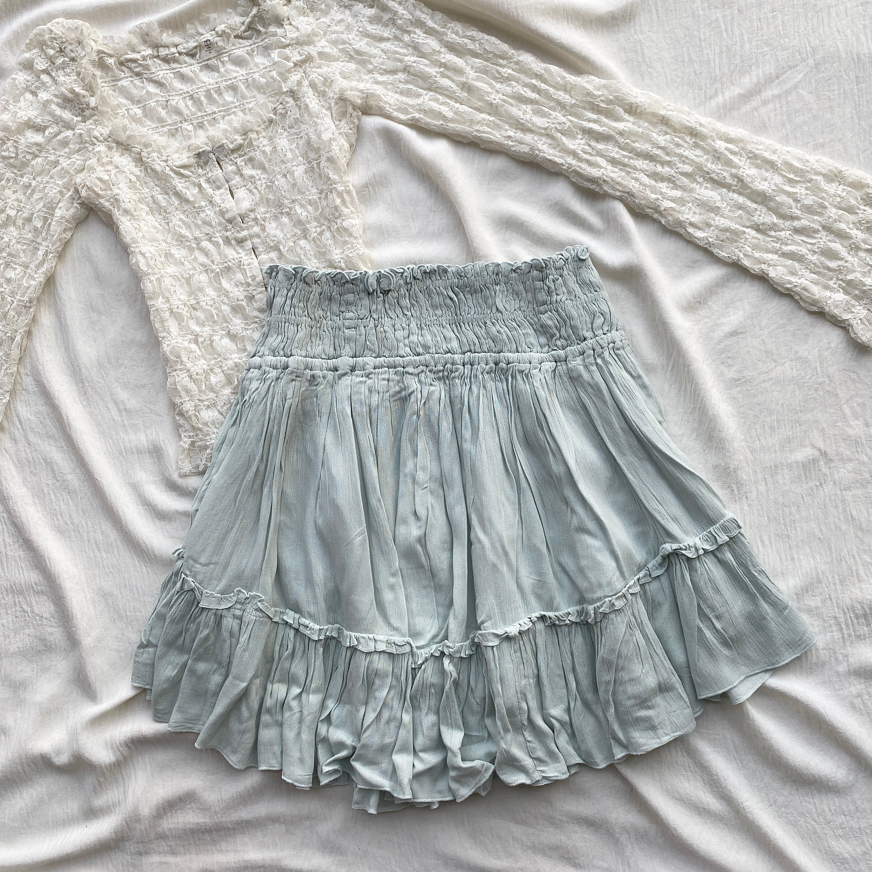 PASTEL BLUE SKIRT FROM FREE PEOPLE (Two sizes)