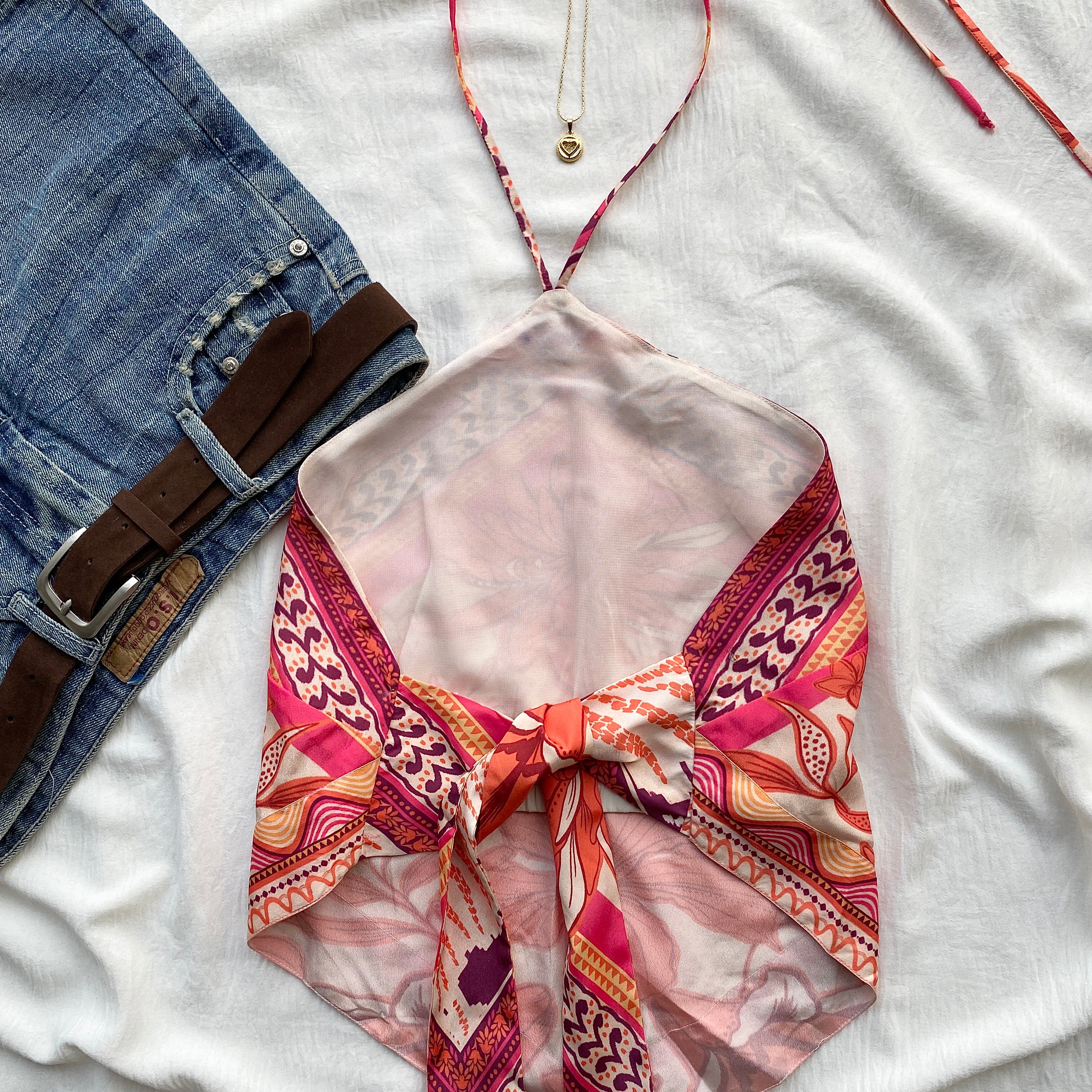 SCARF TOP (Bust : 32-34, Upper Waist : 26-32)