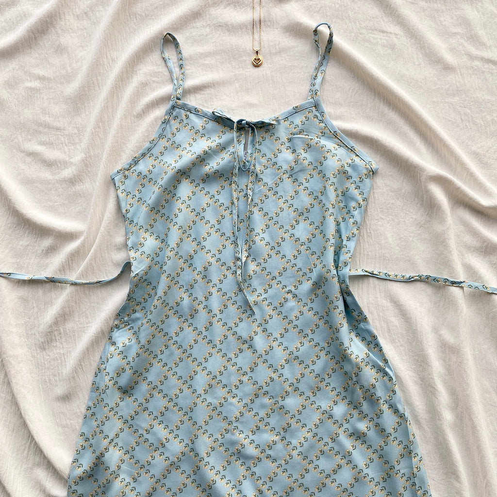 FLORAL DRESS IN POWDER BLUE FROM COTTON ON (Sizes available)