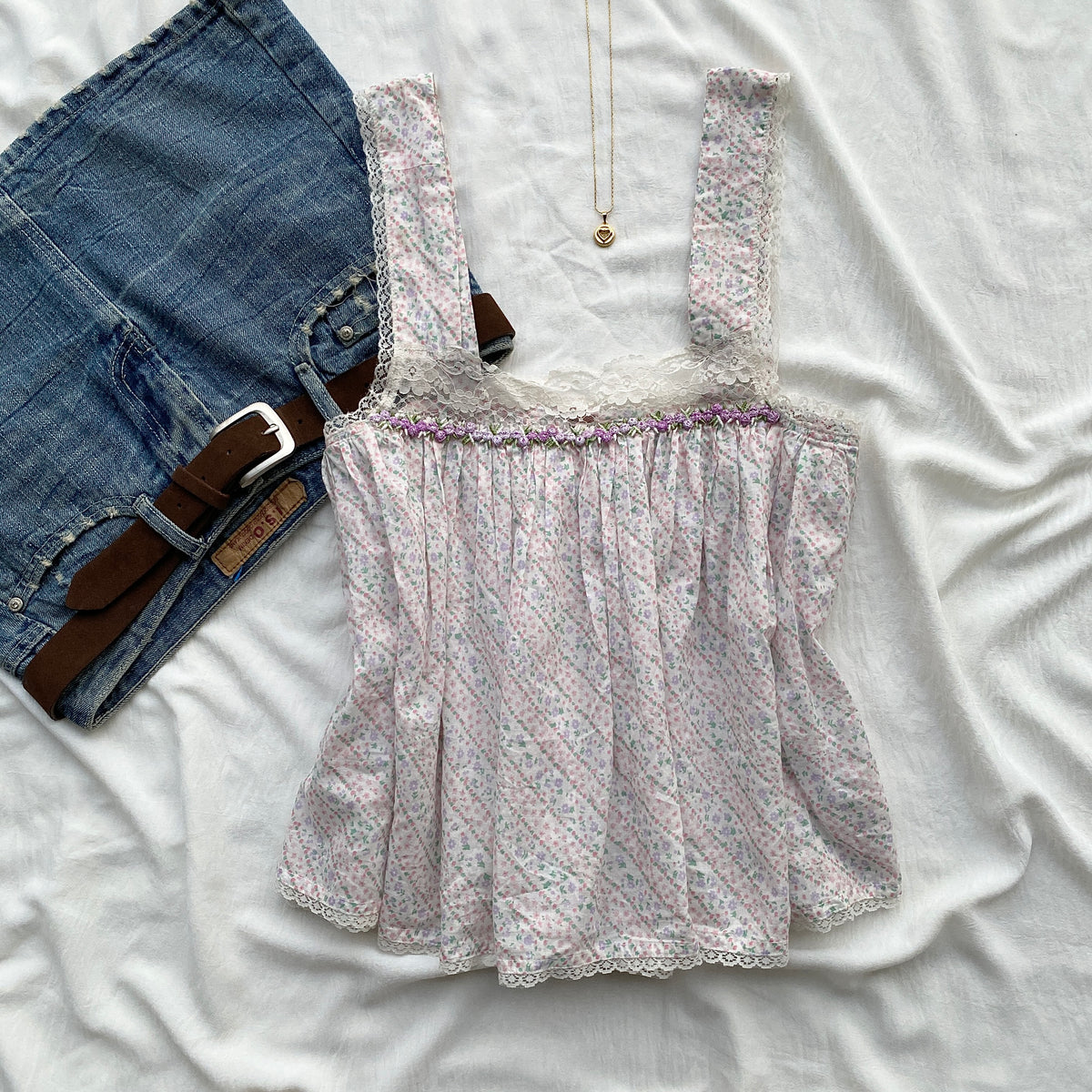 FLORAL TOP FROM FREE PEOPLE (Bust : 28-32, Upper Waist : 22-26)