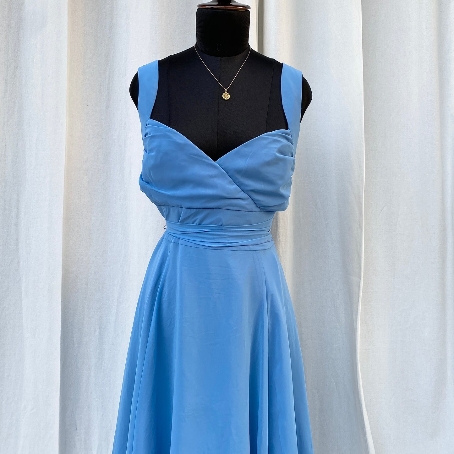BLUE MAXI DRESS (Bust : 34-38, Upper Waist : 28-30)