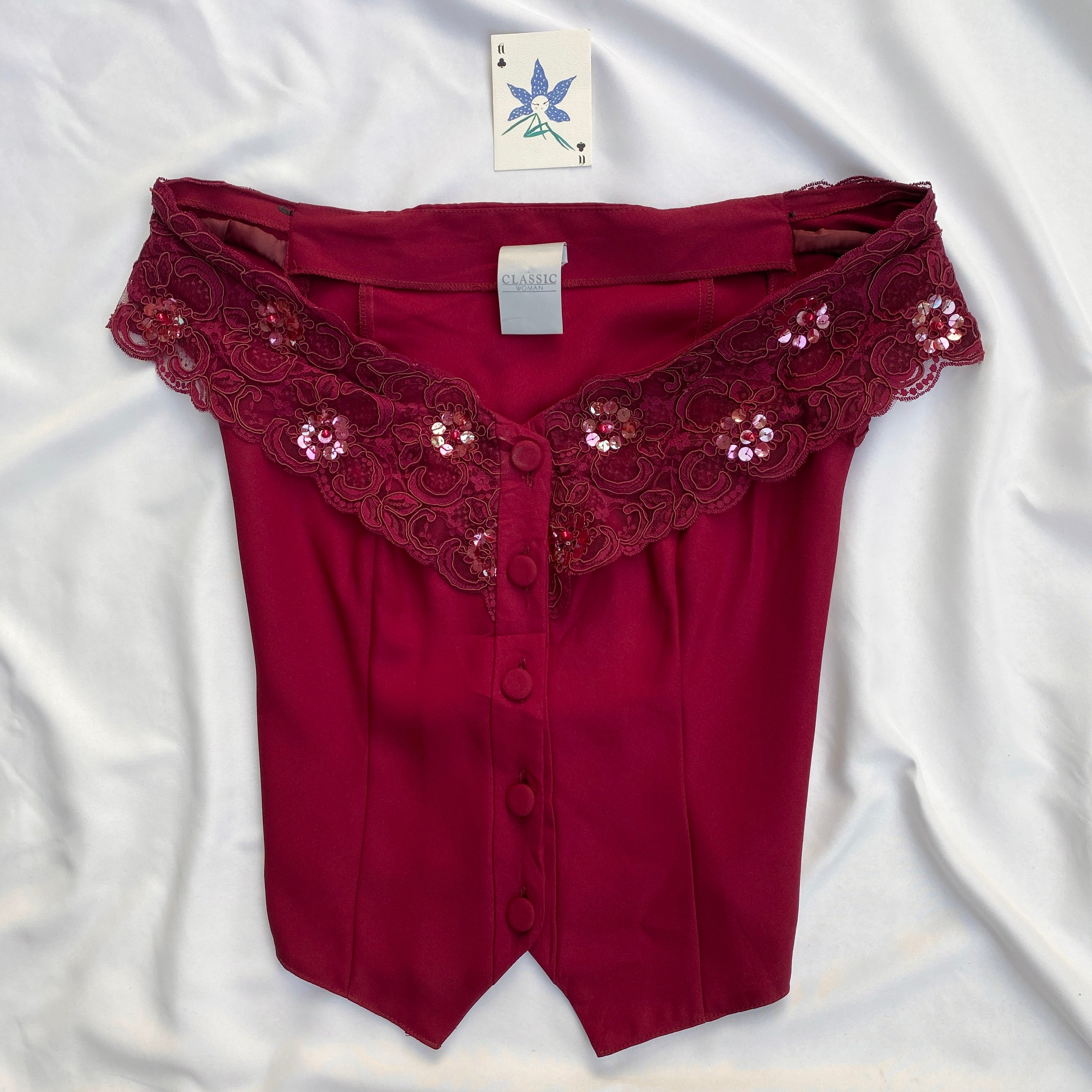 OFF SHOULDER SEQUINNED TOP (Bust : 34-36, Upper Waist : 30-32)