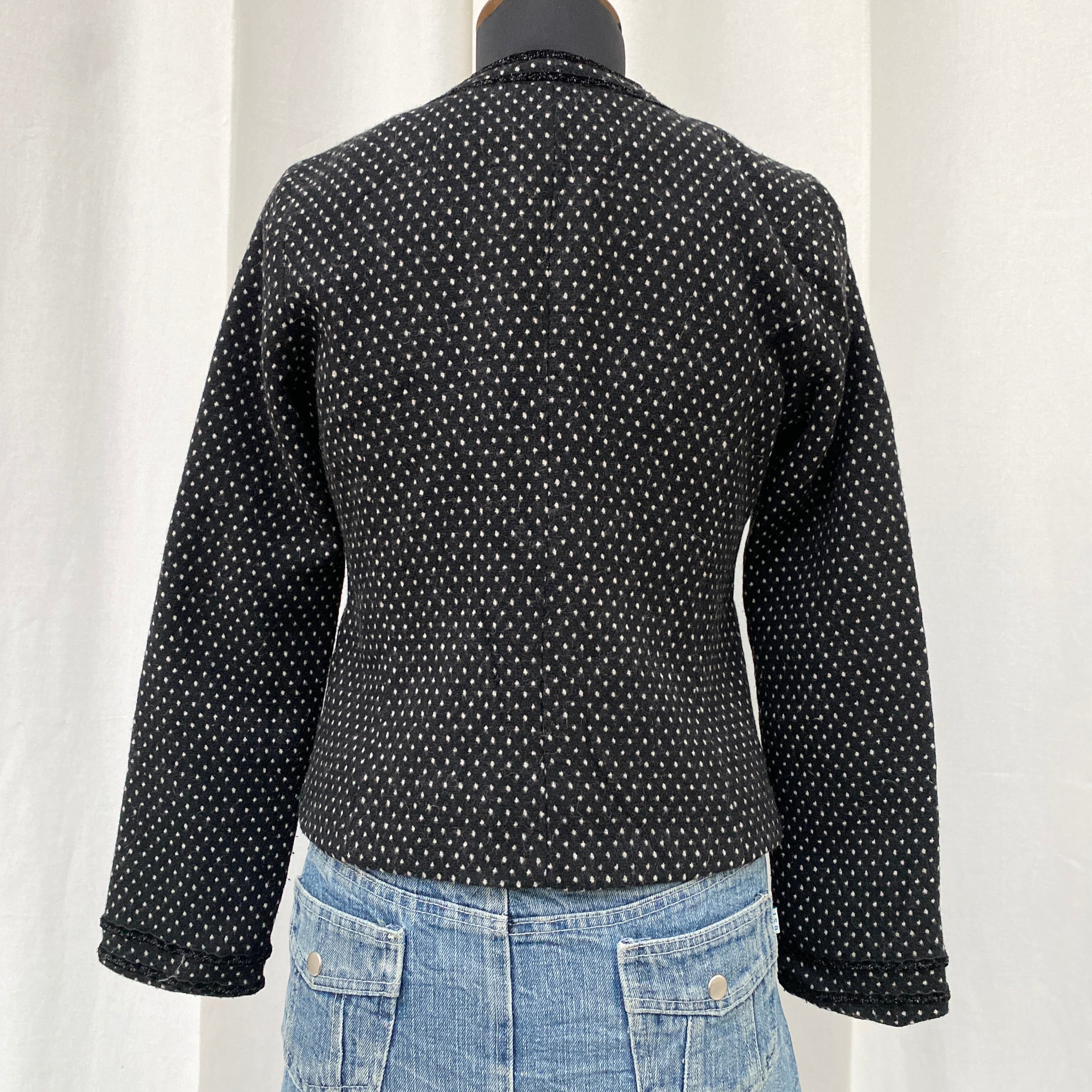 POLKA DOT TWEED JACKET (XS/S)
