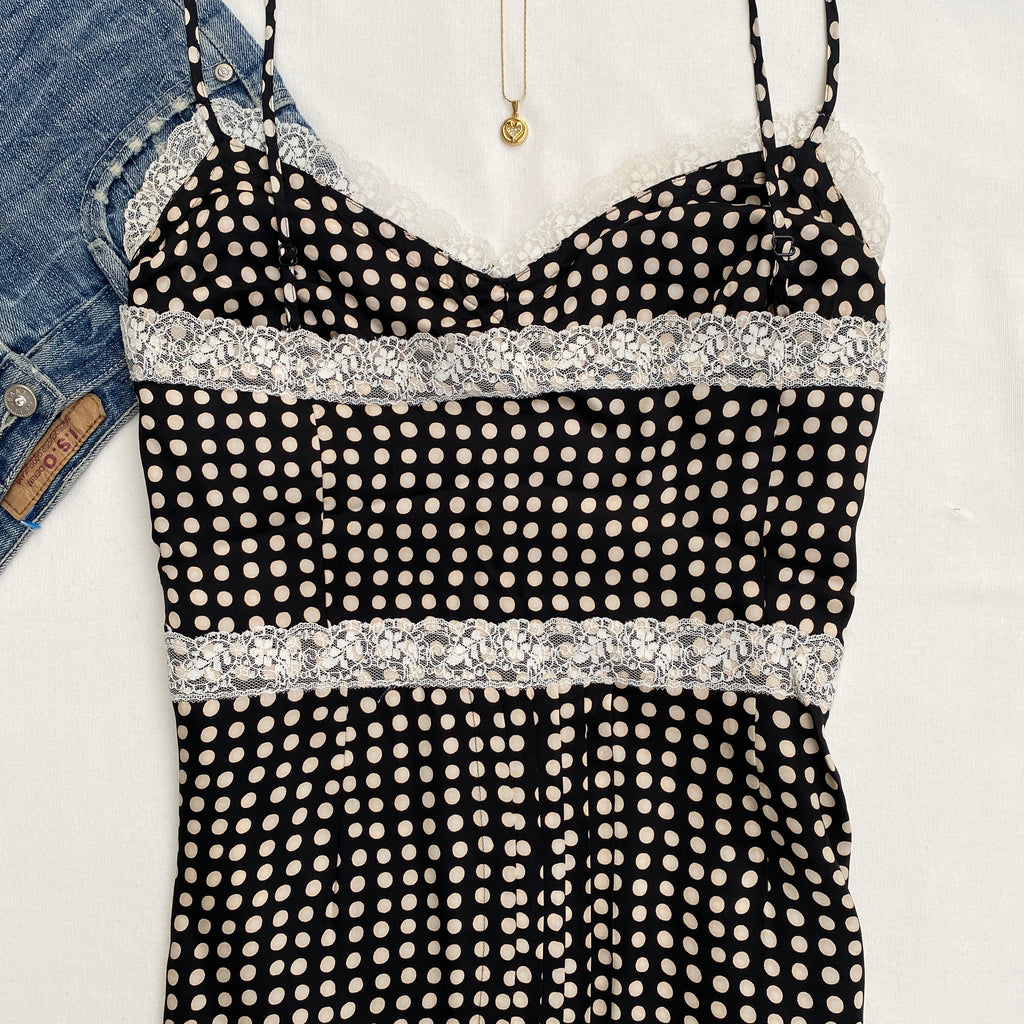 POLKA DOT CAMI (Bust : 36-40, Upper Waist : 30-36)