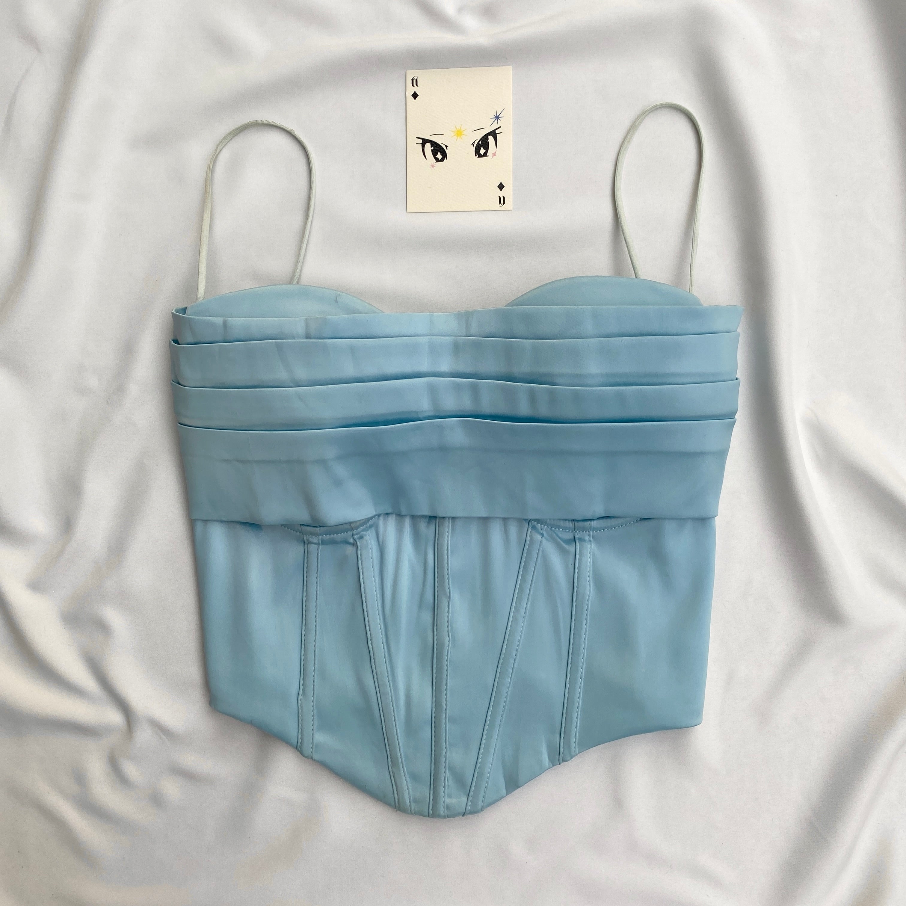 BLUE CINDERELLA CORSET (Bust : 34-36, Upper Waist : 29-33)