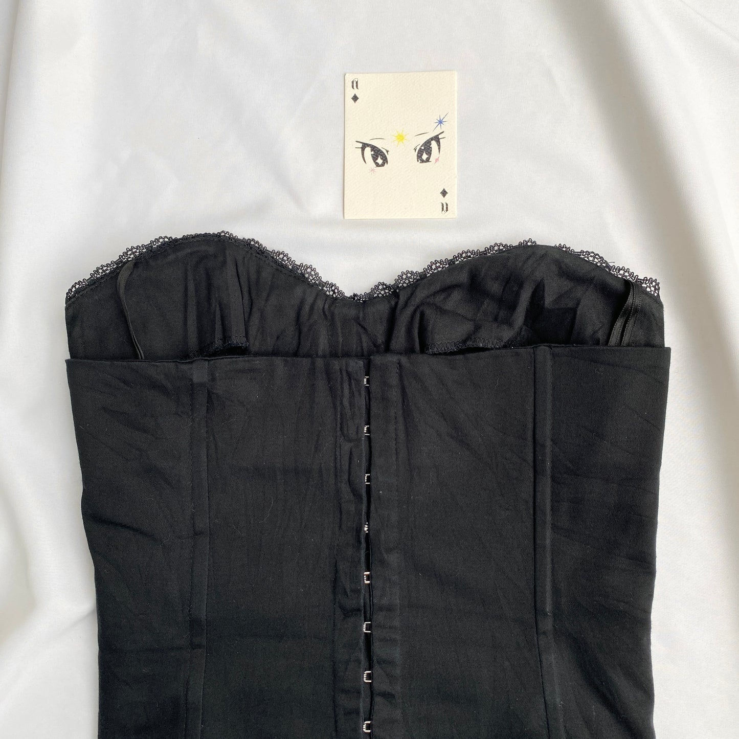 BLACK CORSET FROM RIVER ISLAND (Bust : 30-34, Upper Waist : 26-29)