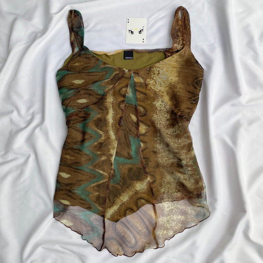 GREEN TOP (Bust : 40-44, Upper Waist : 34-38)