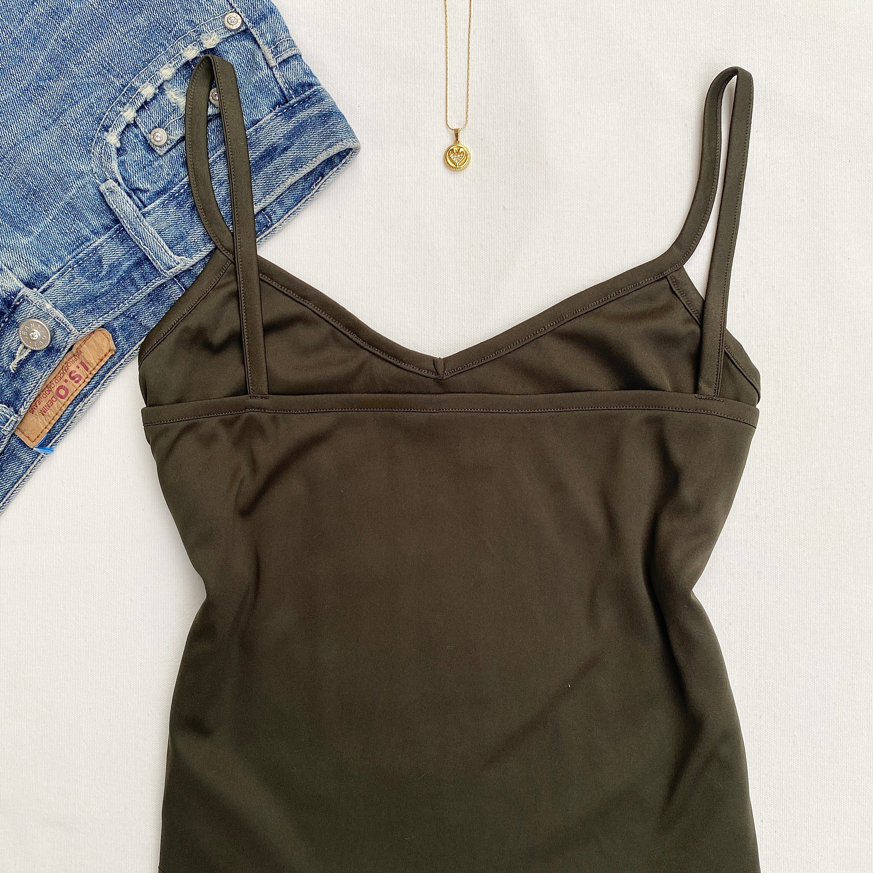GREEN CROCHET TOP (Bust : 34-36, Upper Waist : 28-32)