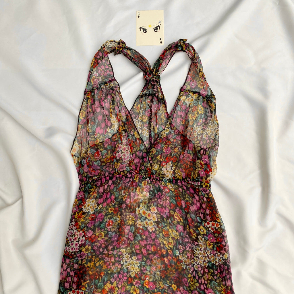 FLORAL TOP (Bust : 30-34, Upper Waist : Free)