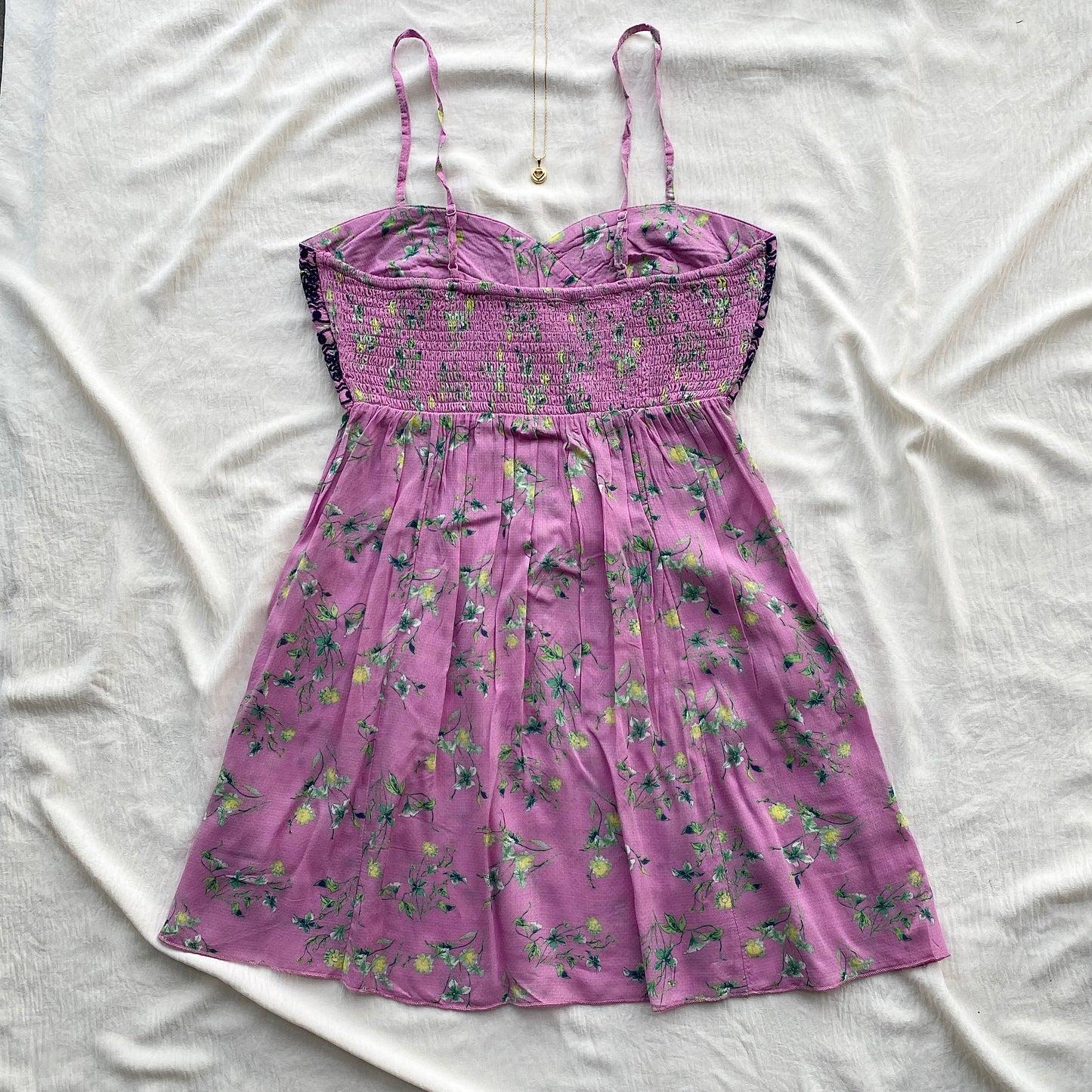 FLORAL DRESS IN PINK FROM FREE PEOPLE