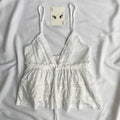 WHITE BABYDOLL TOP FROM URBAN OUTFITTERS (Multiple sizes available)