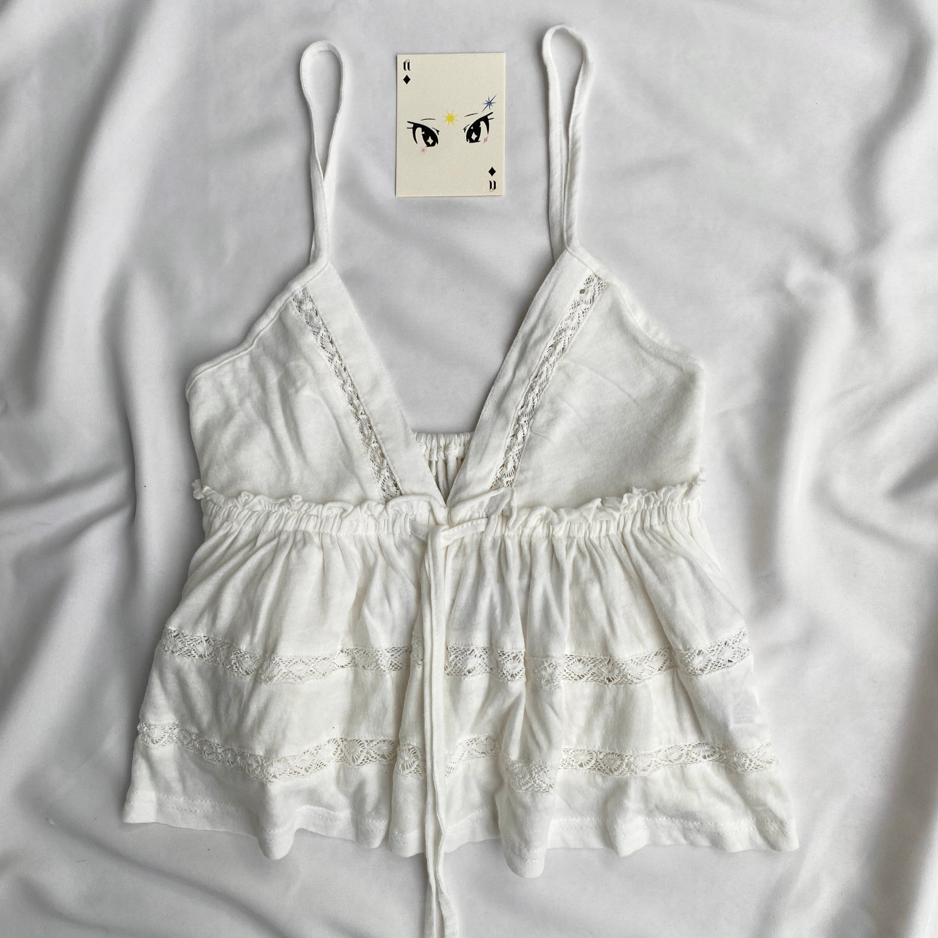 WHITE BABYDOLL TOP FROM URBAN OUTFITTERS (Multiple sizes available)