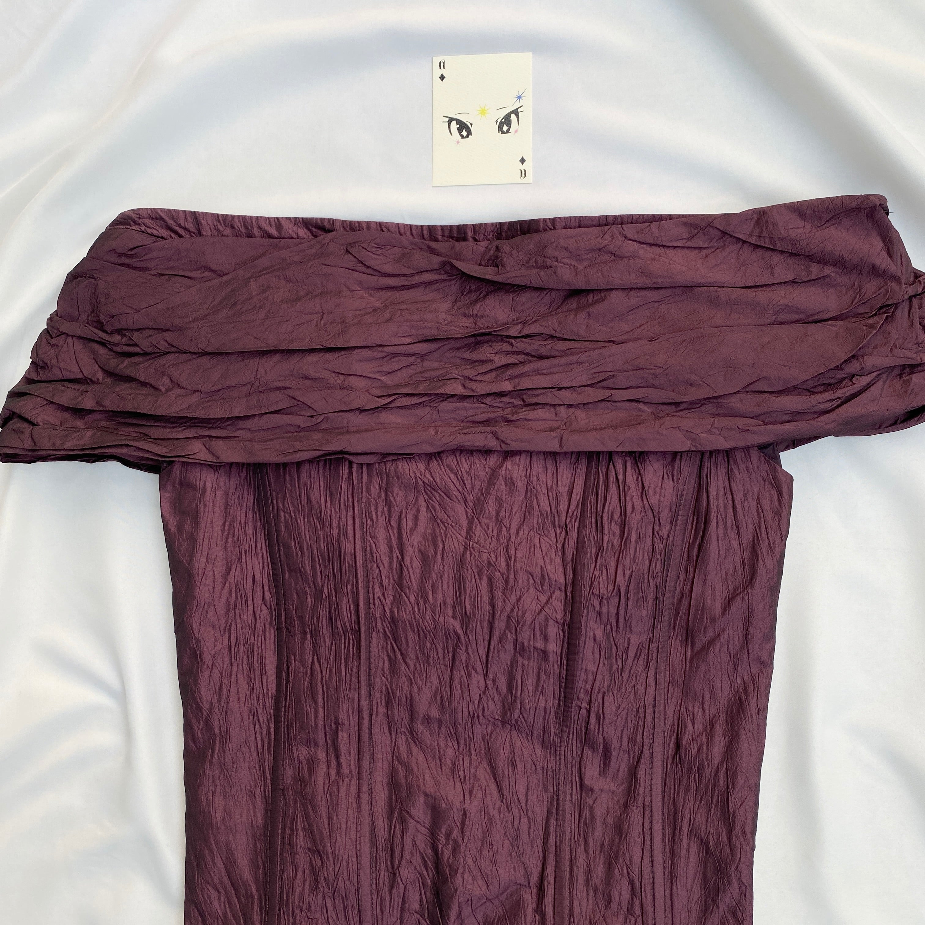 PURPLE OFF SHOULDER CORSET (Bust : 34-36, Upper Waist : 30-32)