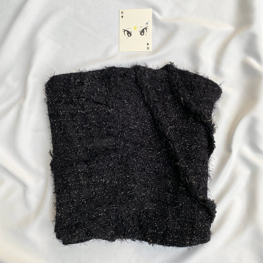 BLACK TWEED CORSET FROM ZARA (Bust : 30-34, Upper Waist : 28-30)