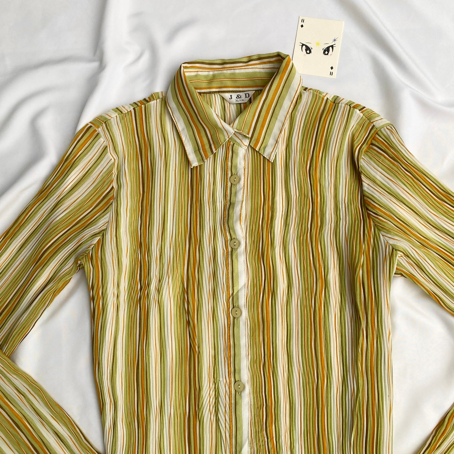 STRIPED SHIRT (Bust : 38-44, Upper Waist : FREE)