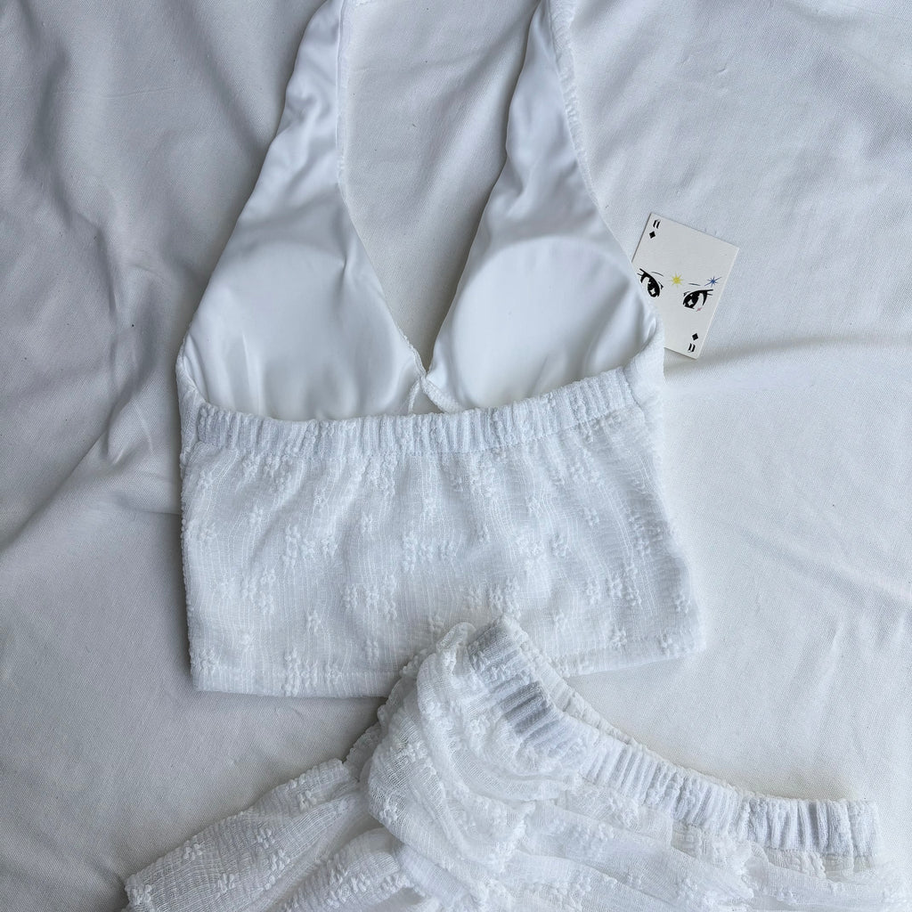 WHITE SET (Bust : 28-32, Upper Waist : 22-28)