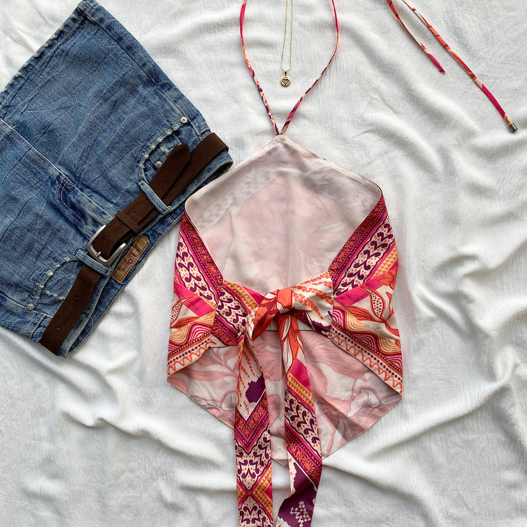 SCARF TOP (Bust : 32-34, Upper Waist : 26-32)