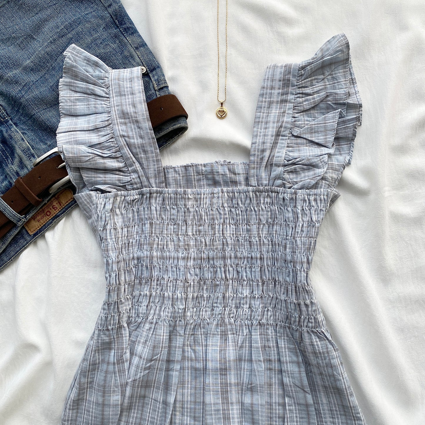 ROSALIE TOP IN BLUE (Bust : 30-34, Upper Waist : 24-28)