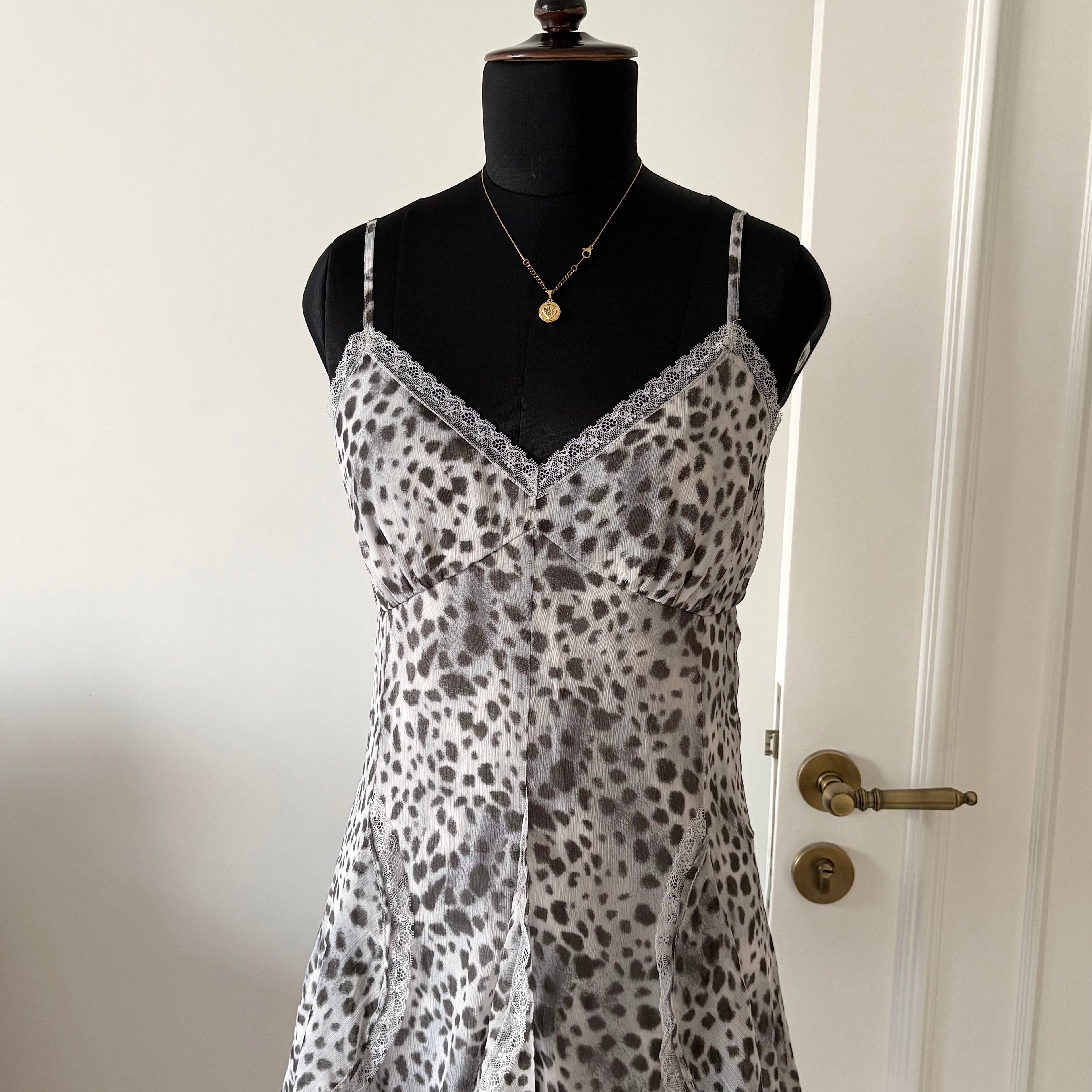 ANIMAL PRINT FRILLY DRESS (Fits S/M)