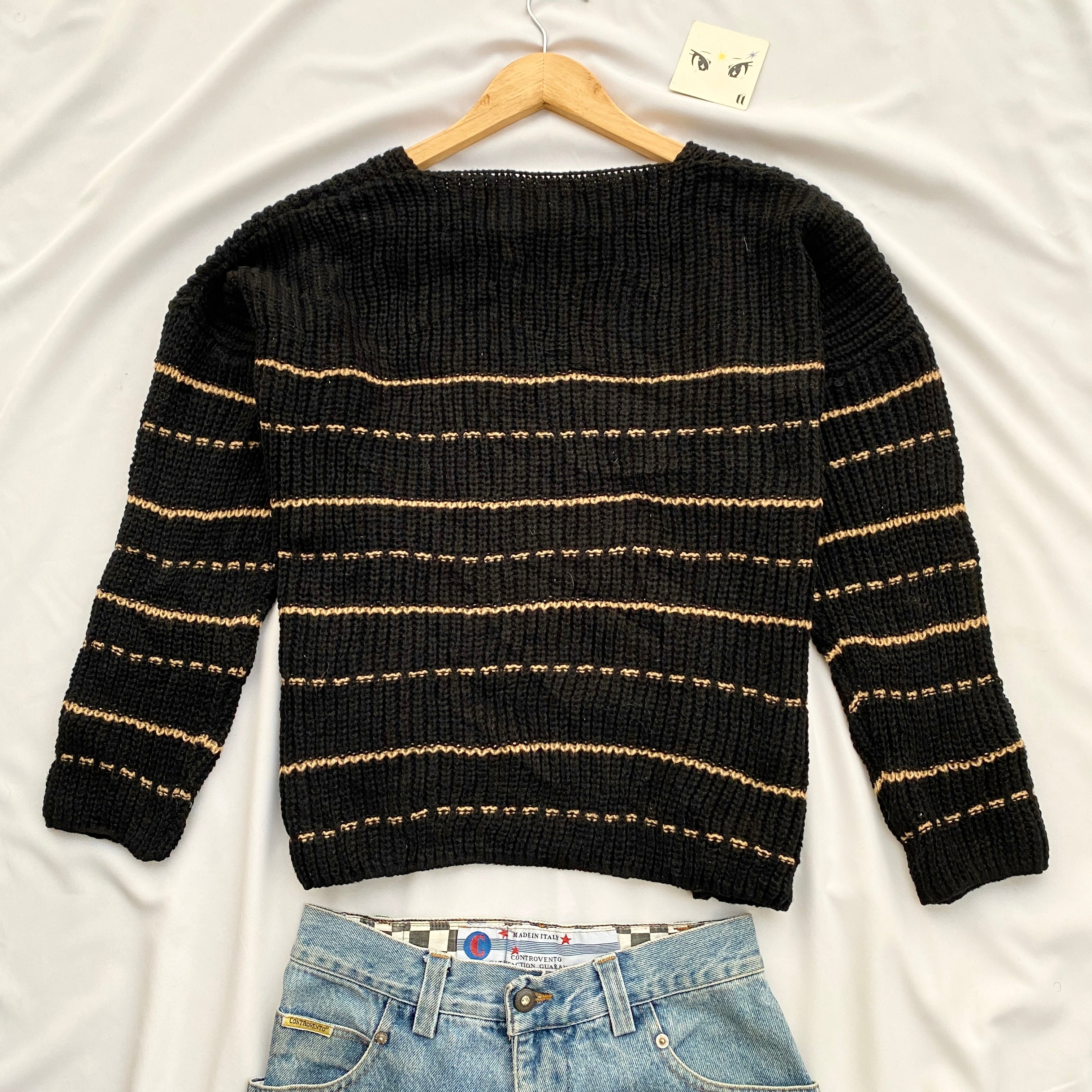 STRIPED KNIT (Bust : 48, Length : 20)